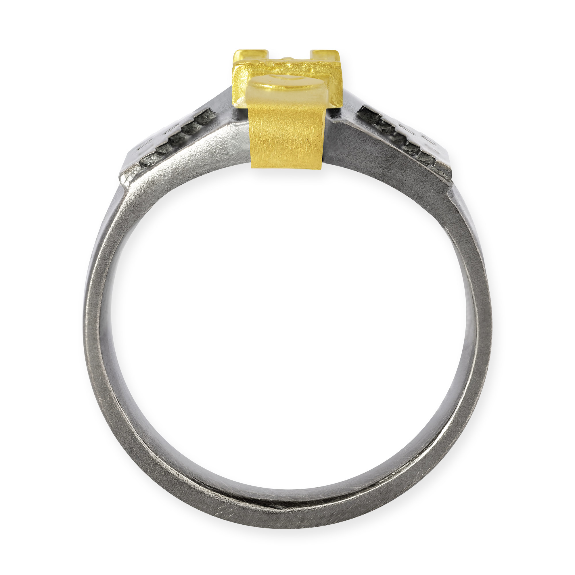 LESER Ring- Stadtturm Gelbgold Silber