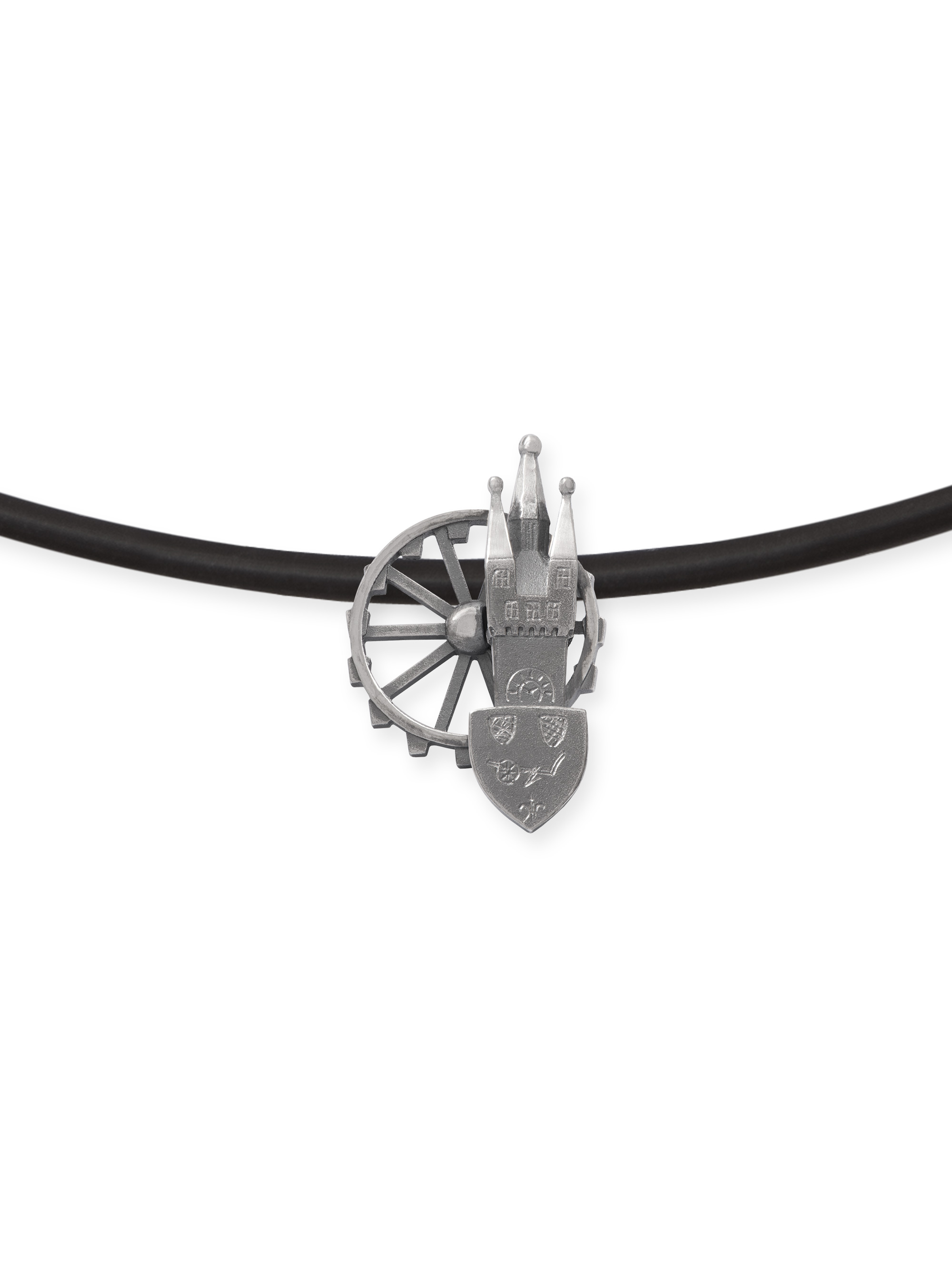 LESER Anhaenger- Stadtschmuck Riesenrad Straubing Silber