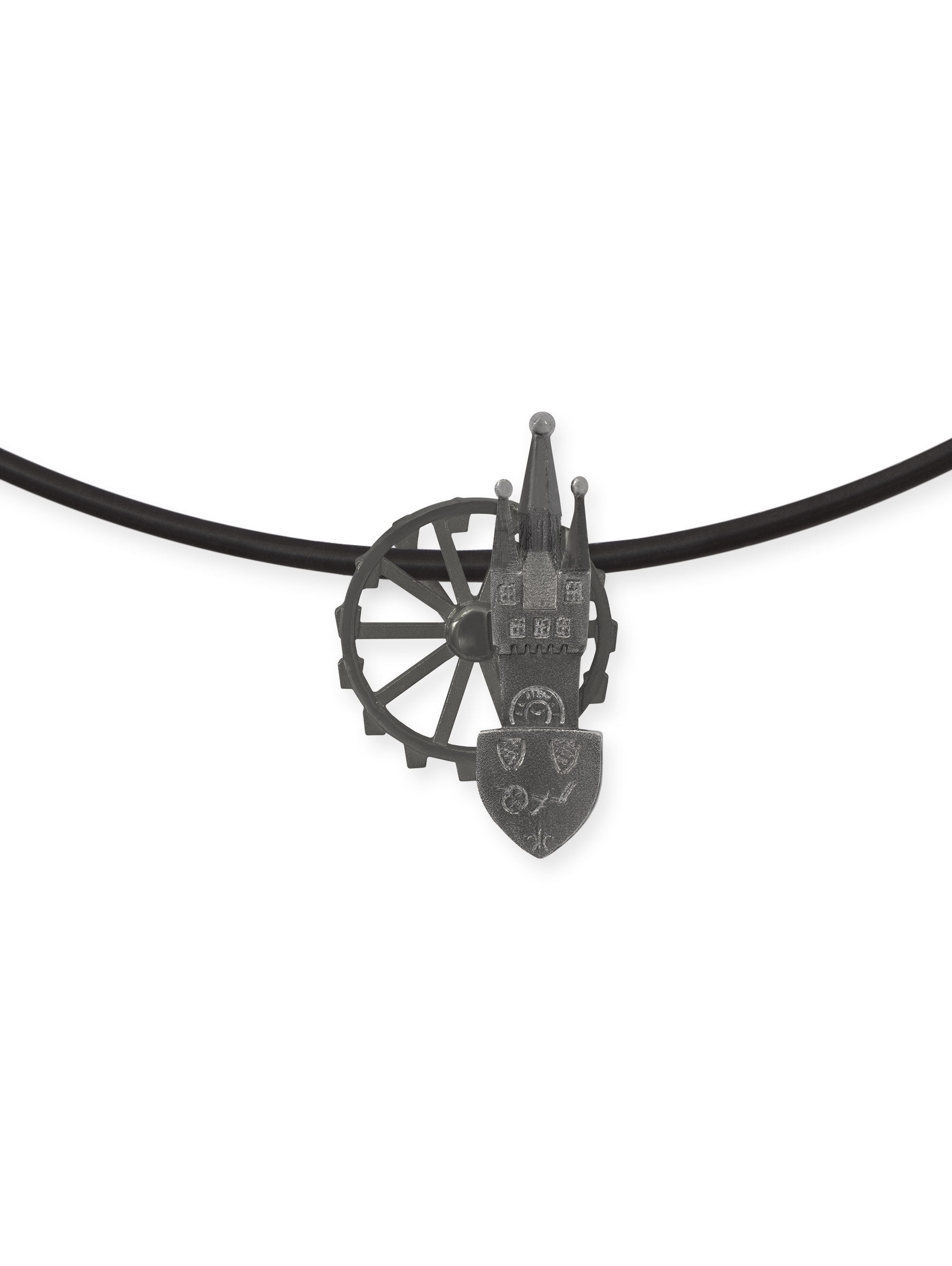 LESER Anhaenger- Stadtschmuck Riesenrad Straubing Silber