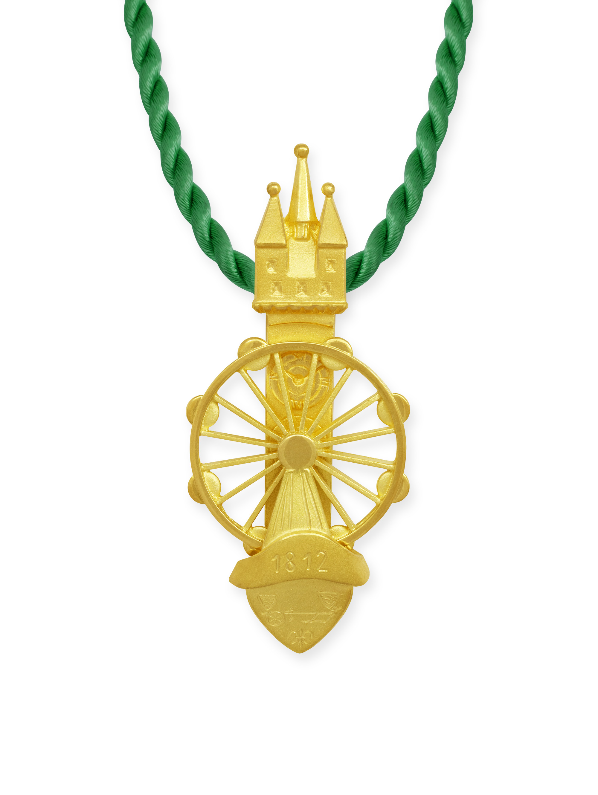 LESER Anhaenger- Stadtschmuck Riesenrad Straubing Gelbgold LESER Anhaenger- Stadtschmuck Riesenrad Straubing Gelbgold