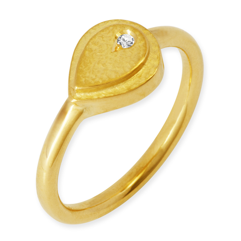 LESER Ring-Tropfen 750 Gelbgold