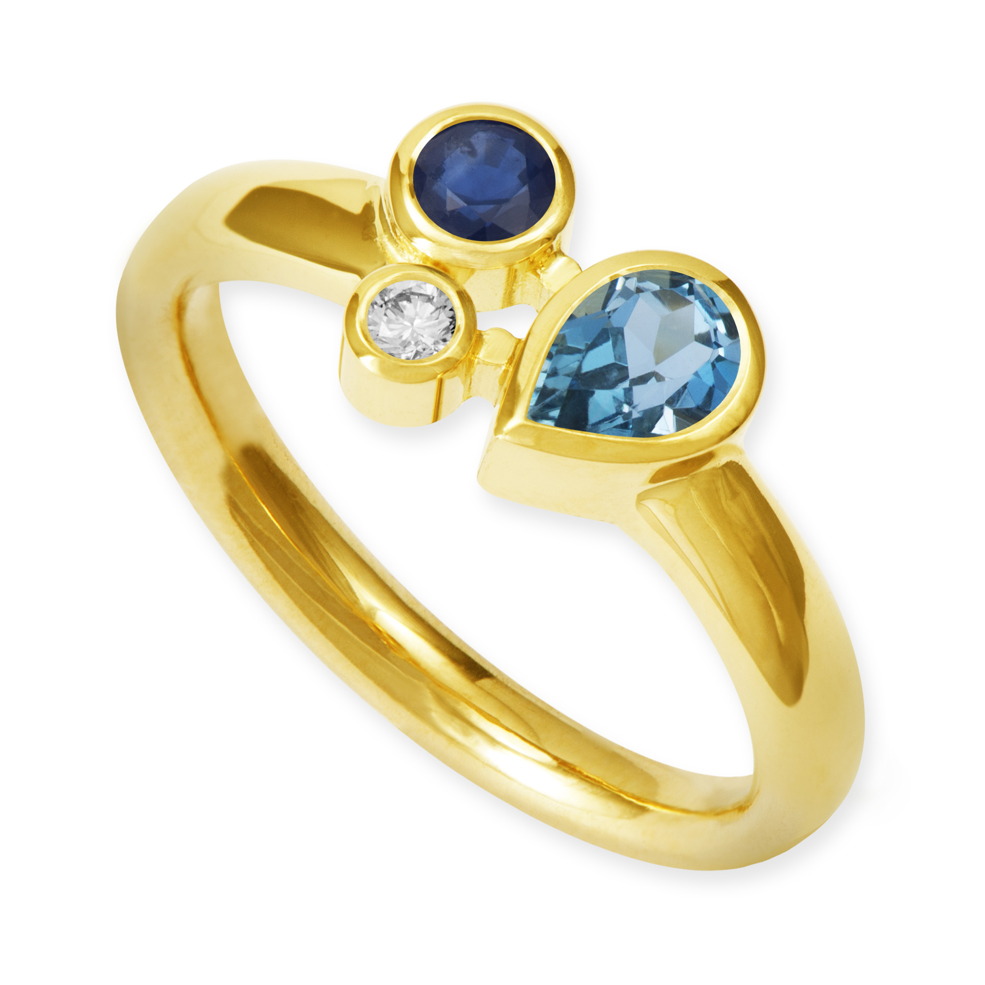 LESER Ring-Aquamarin Saphir-116980 LESER Ring-Aquamarin Saphir