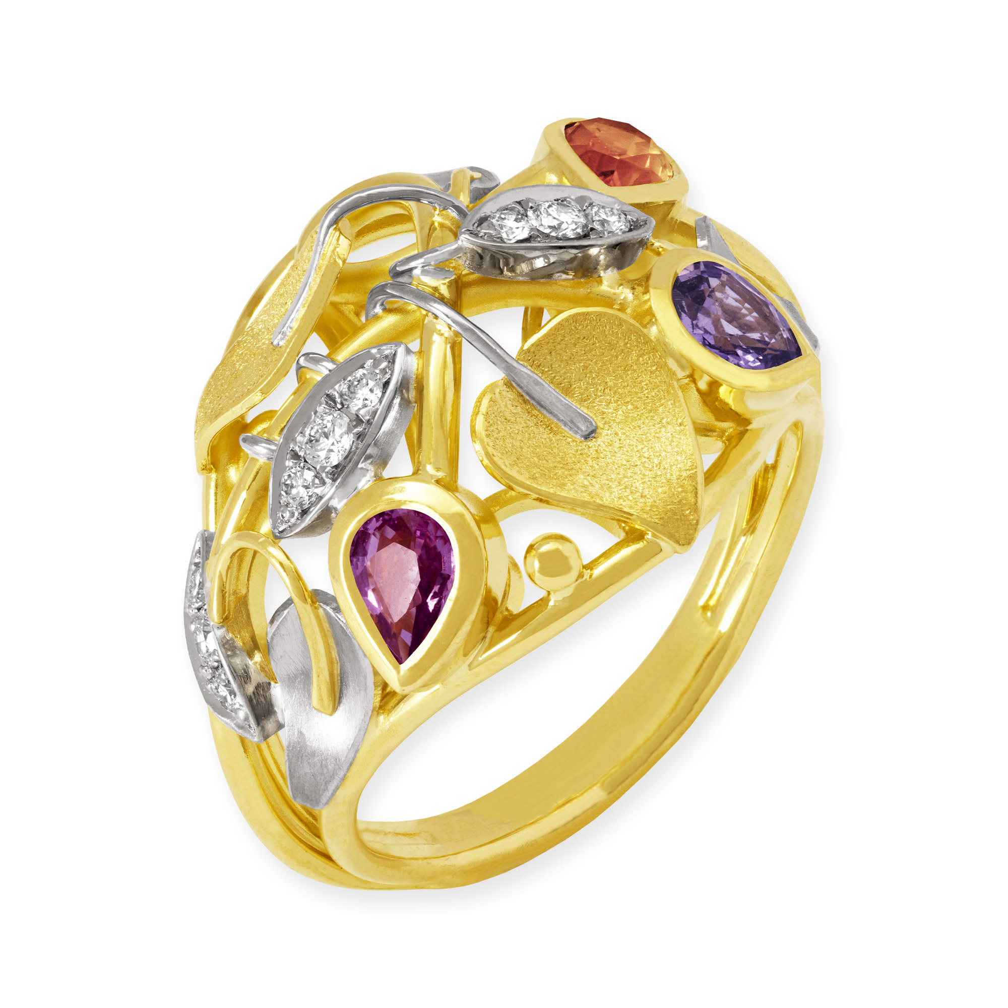 LESER Ring-Poesie-750Gelbgold-759Weissgold-Saphir-Citrin-122149 LESER Ring-Poesie-750Gelbgold-759Weissgold-Saphir-Citrin-122149