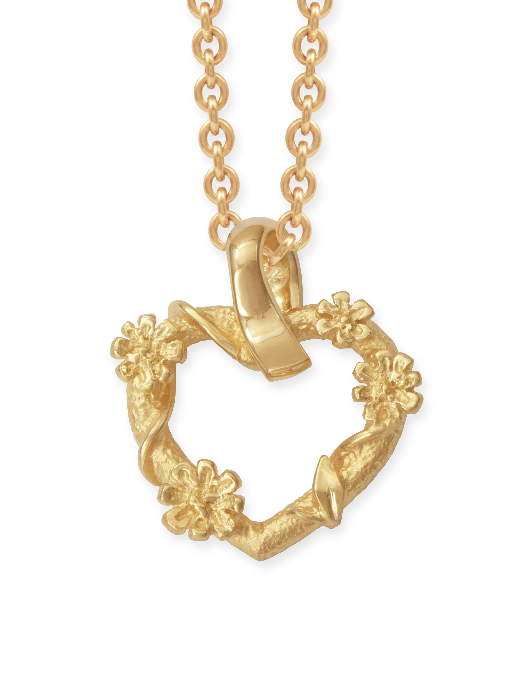 LESER Bluetentraum-Herz-Anhänger 750 Rotgold LESER Bluetentraum-Herz-Anhänger 750 Rotgold
