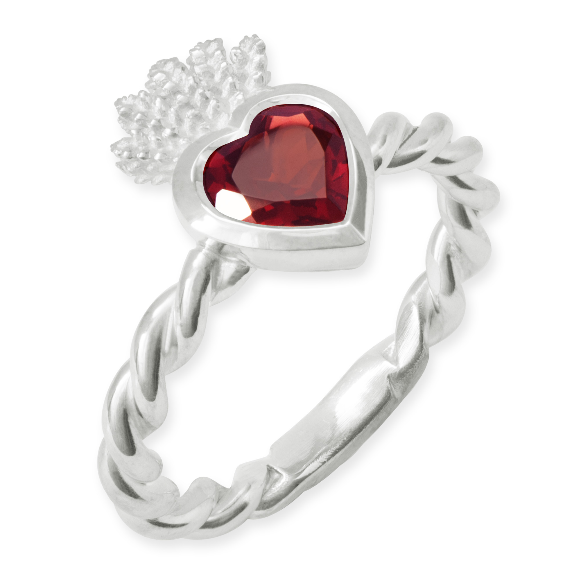 LESER Ring- Stadtschmuck Granat 925 Silber LESER Ring- Stadtschmuck Granat 925 Silber