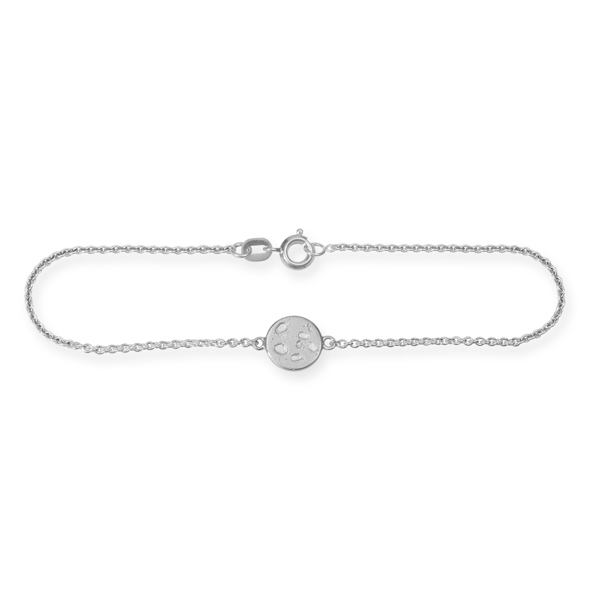 LESER Sonne Mond Strand-Mond-Armband-750 Weissgold