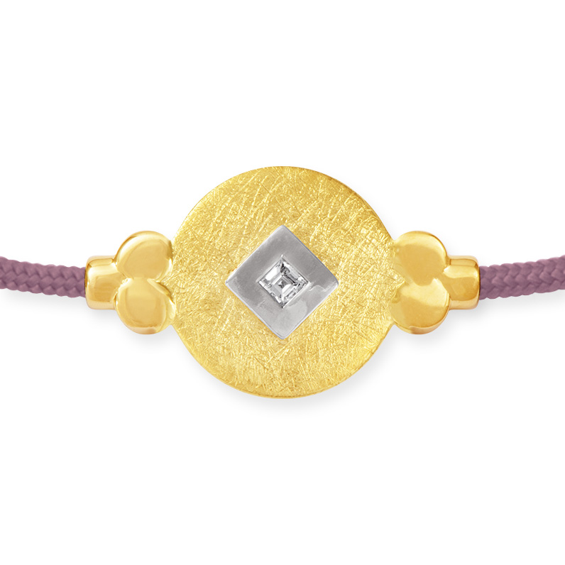 LESER Armband- 585 Gelbgold 925 Silber