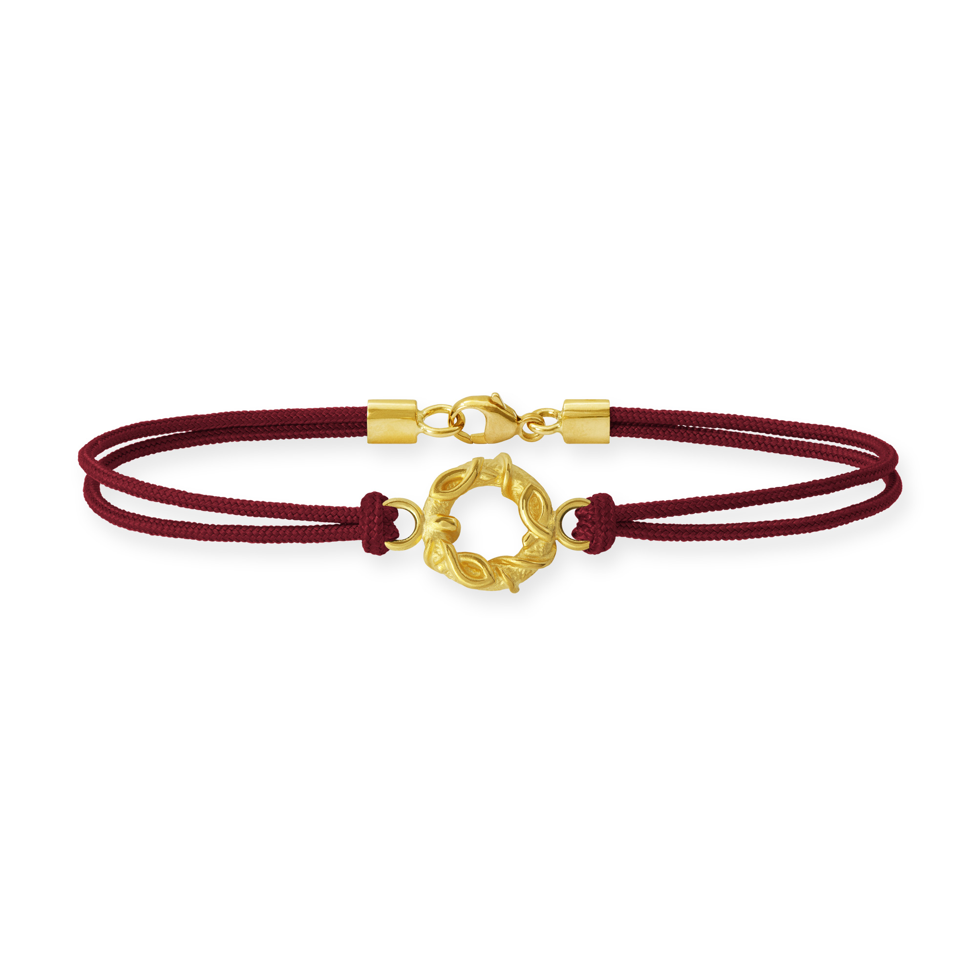 LESER Armband- Fische Seide 750 Gelbgold