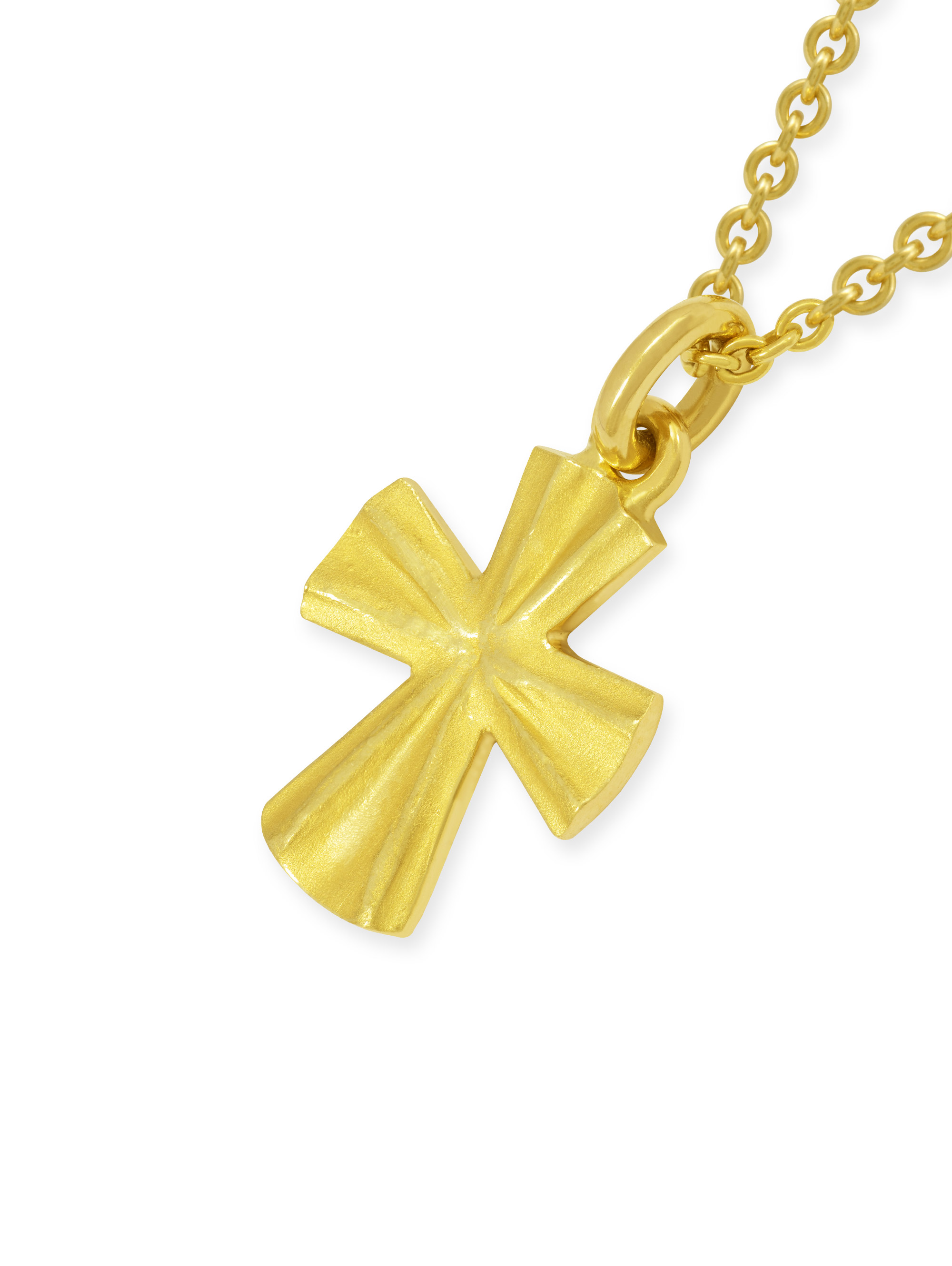 LESER Anhänger-Kreuz-750 Gelbgold-124025
