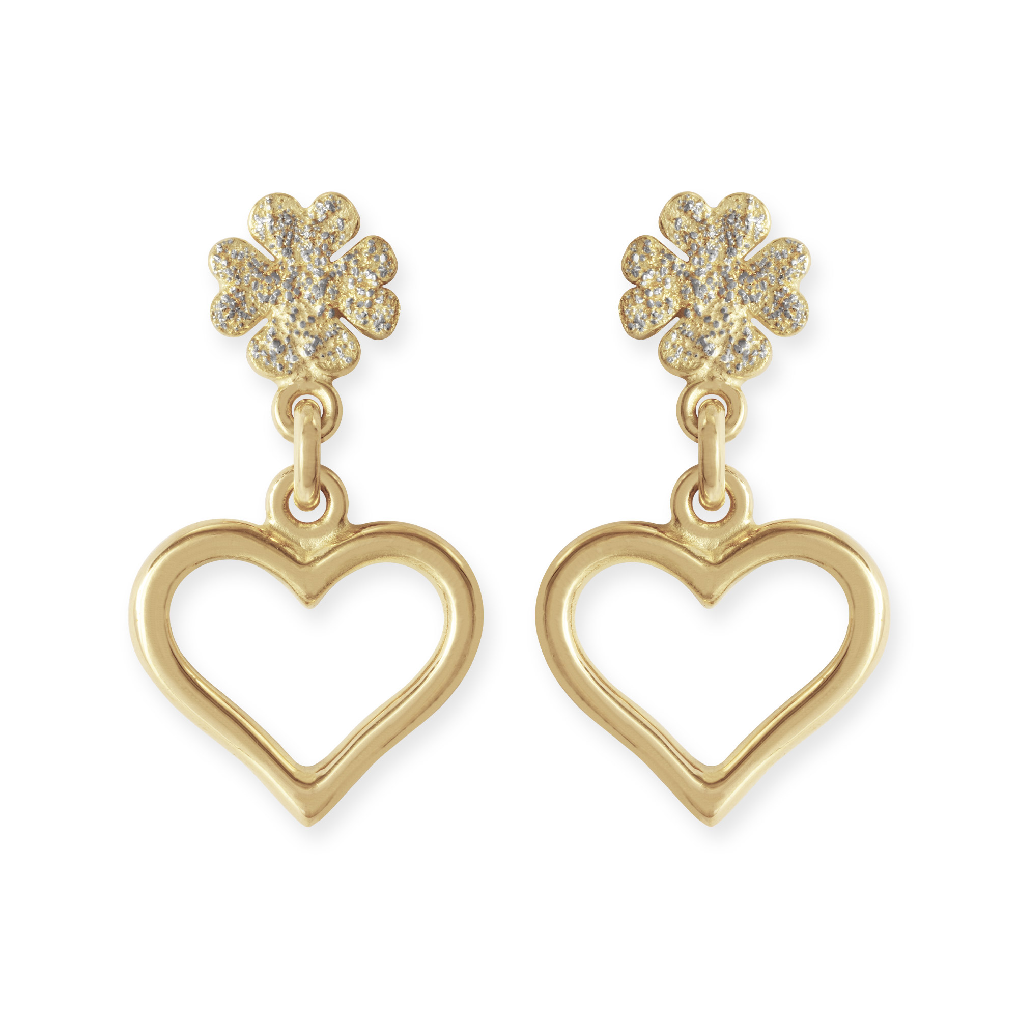 LESER Herz-Ohrstecker-Roségold-Platin-122923