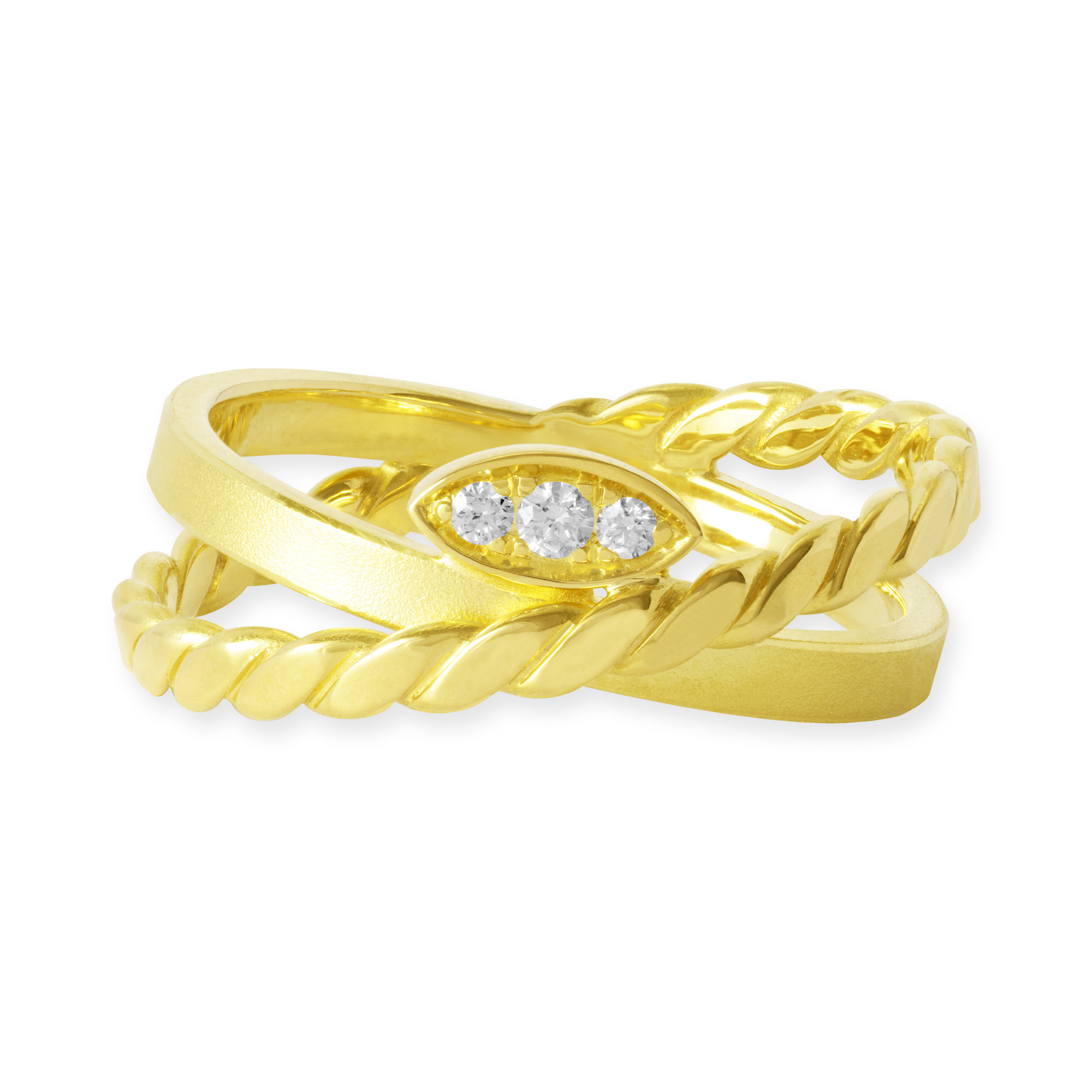 LESER Ring-750Gelbgold-Brillanten-122890