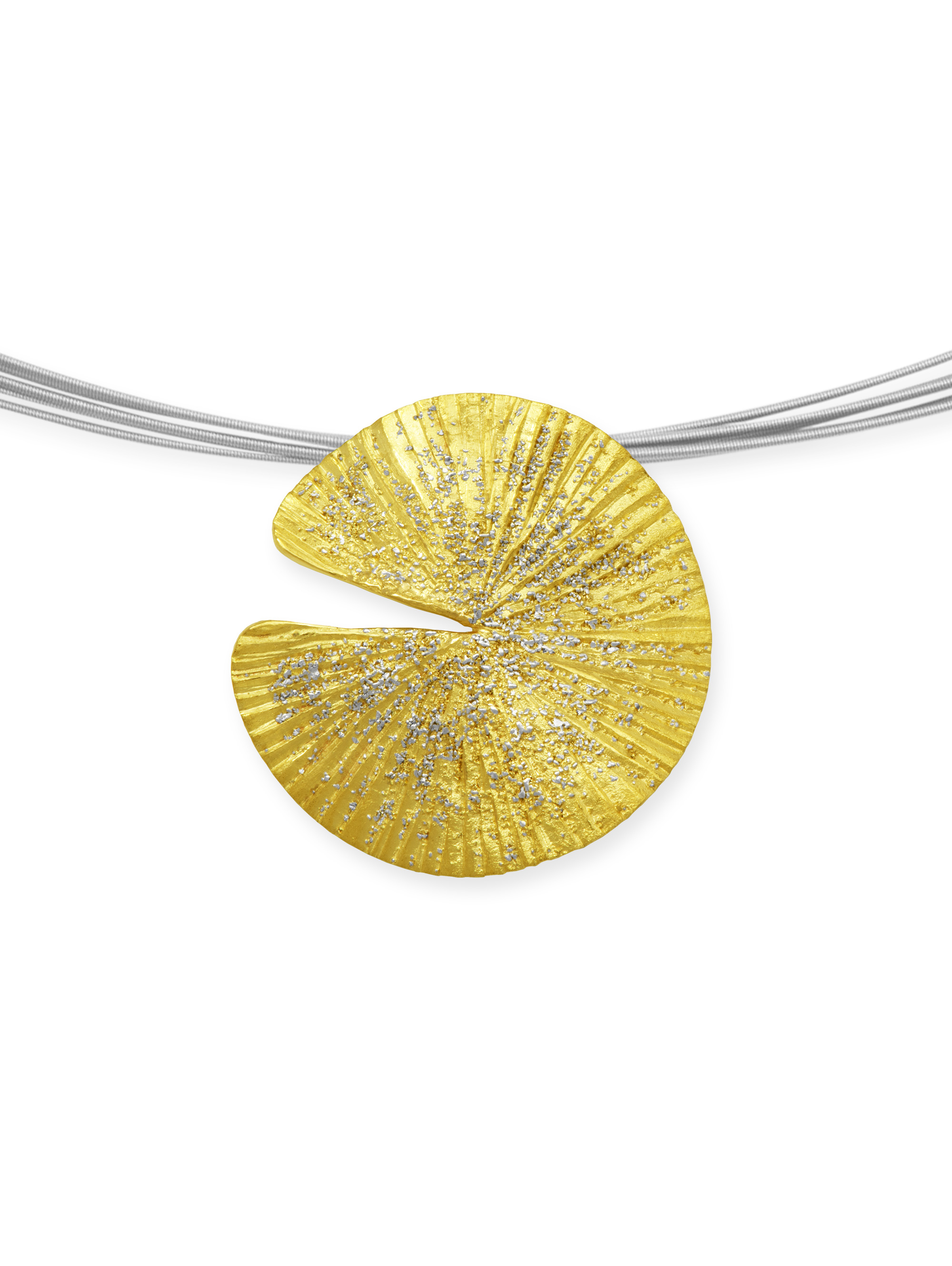 LESER Anhaenger- Seerose 750 Gelbgold LESER Anhaenger- Seerose 750 Gelbgold