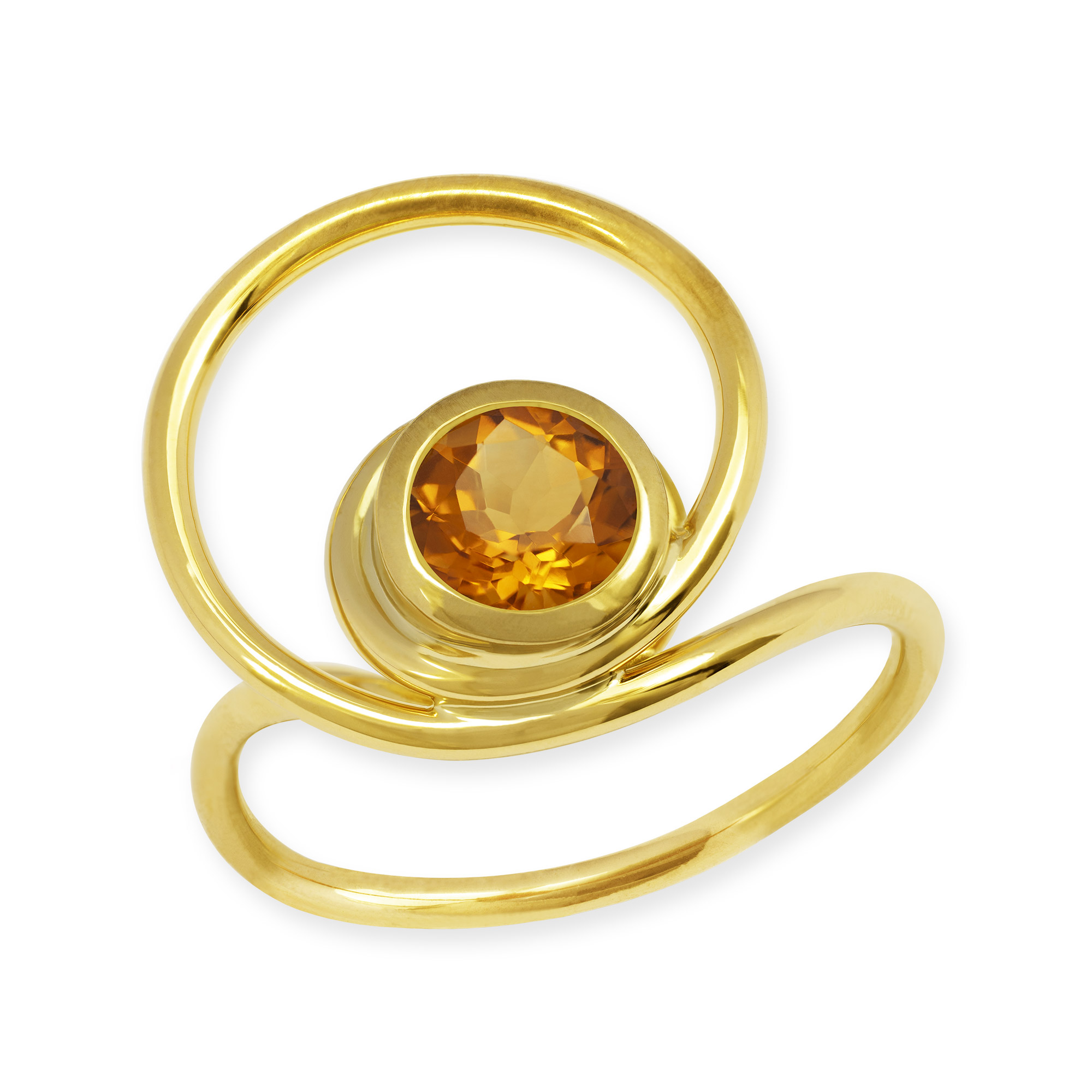 LESER Ring-Gelbgold- Citrin - 124041