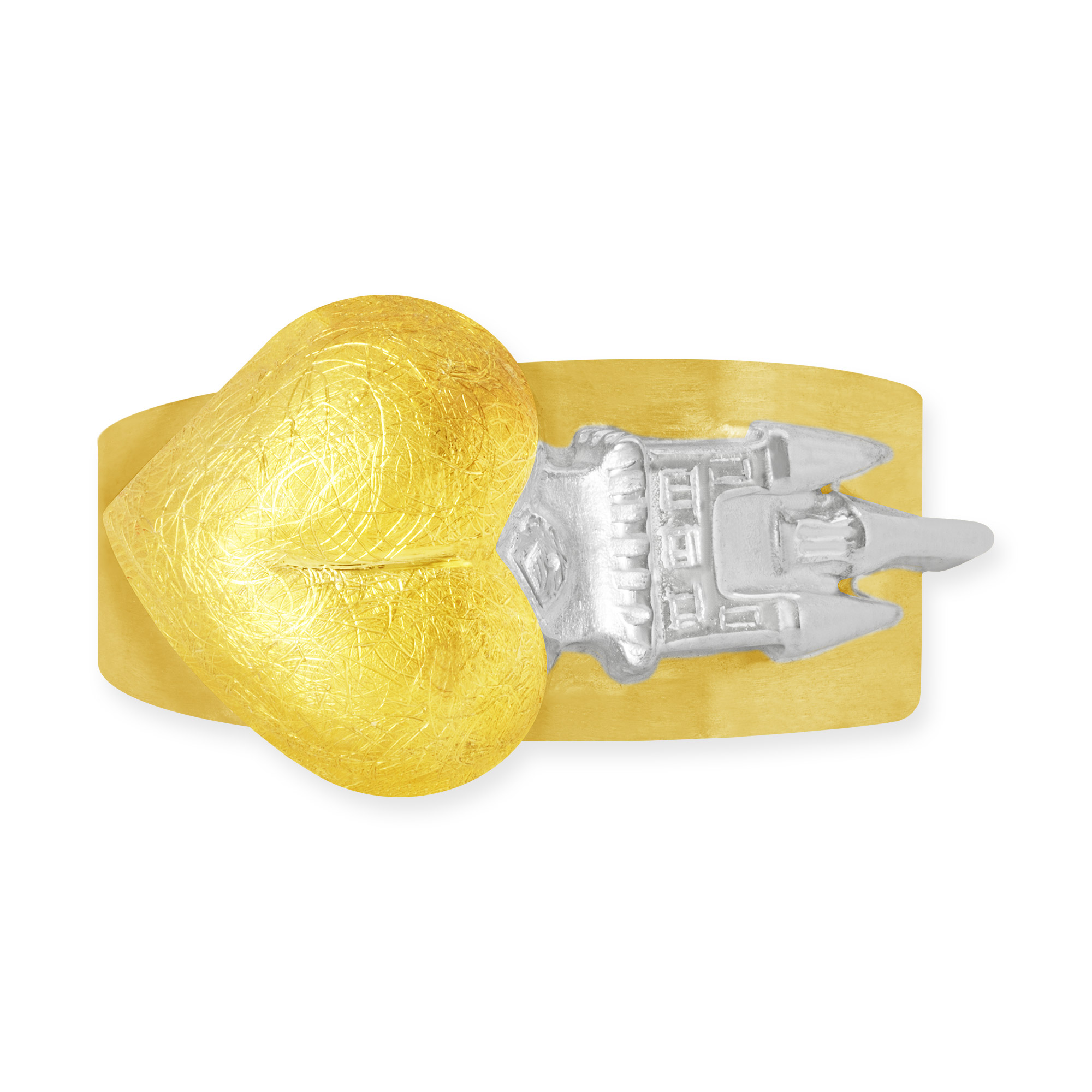 LESER Ring- Stadtturm Herz Gelbgold Weissgold Straubing LESER Ring- Stadtturm Herz Gelbgold Weissgold Straubing