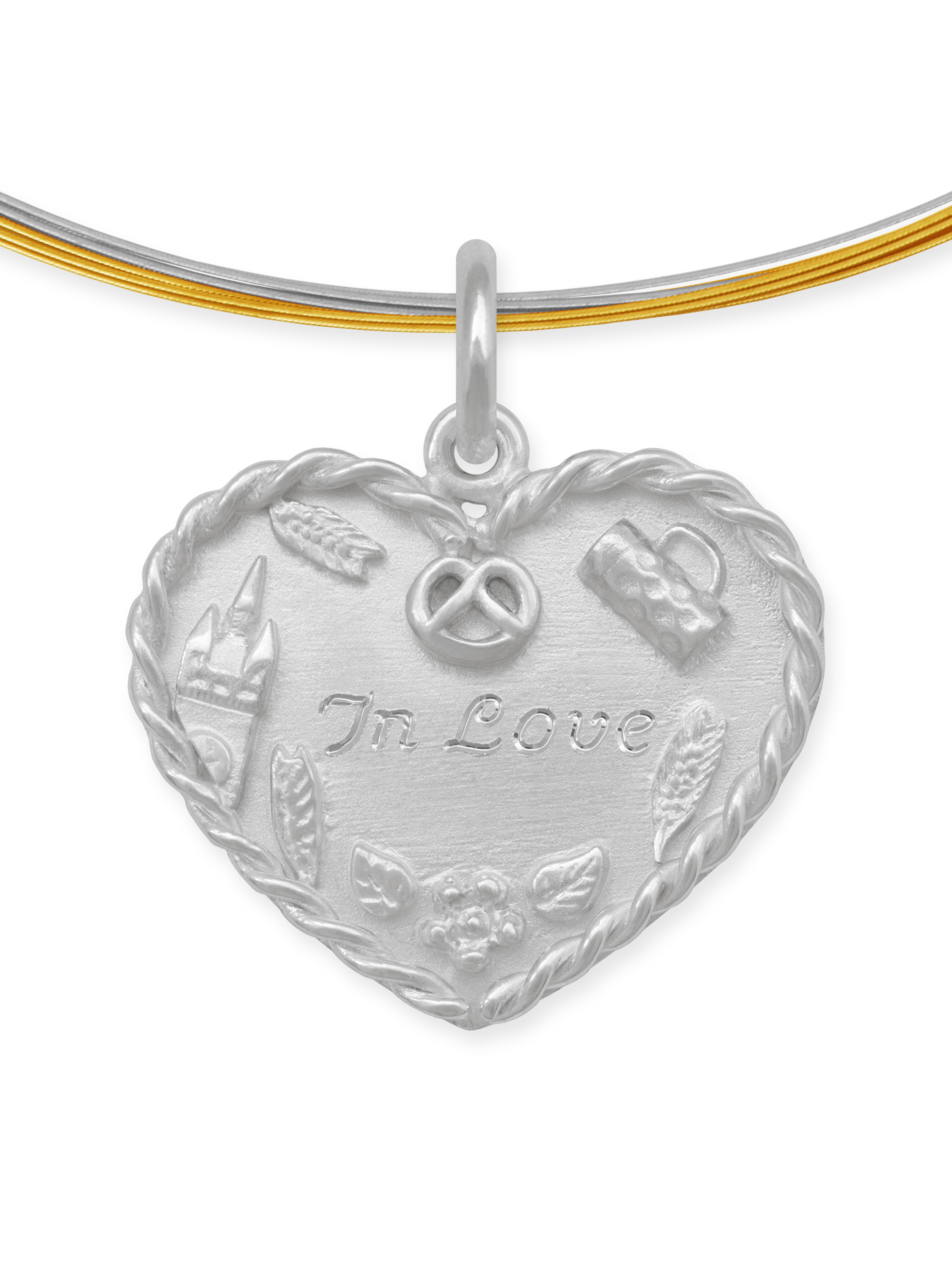 LESER Anhaenger-Volksfestherz-Gravur-750WG-In-love LESER Anhaenger-Volksfestherz-Gravur-750WG-In-love