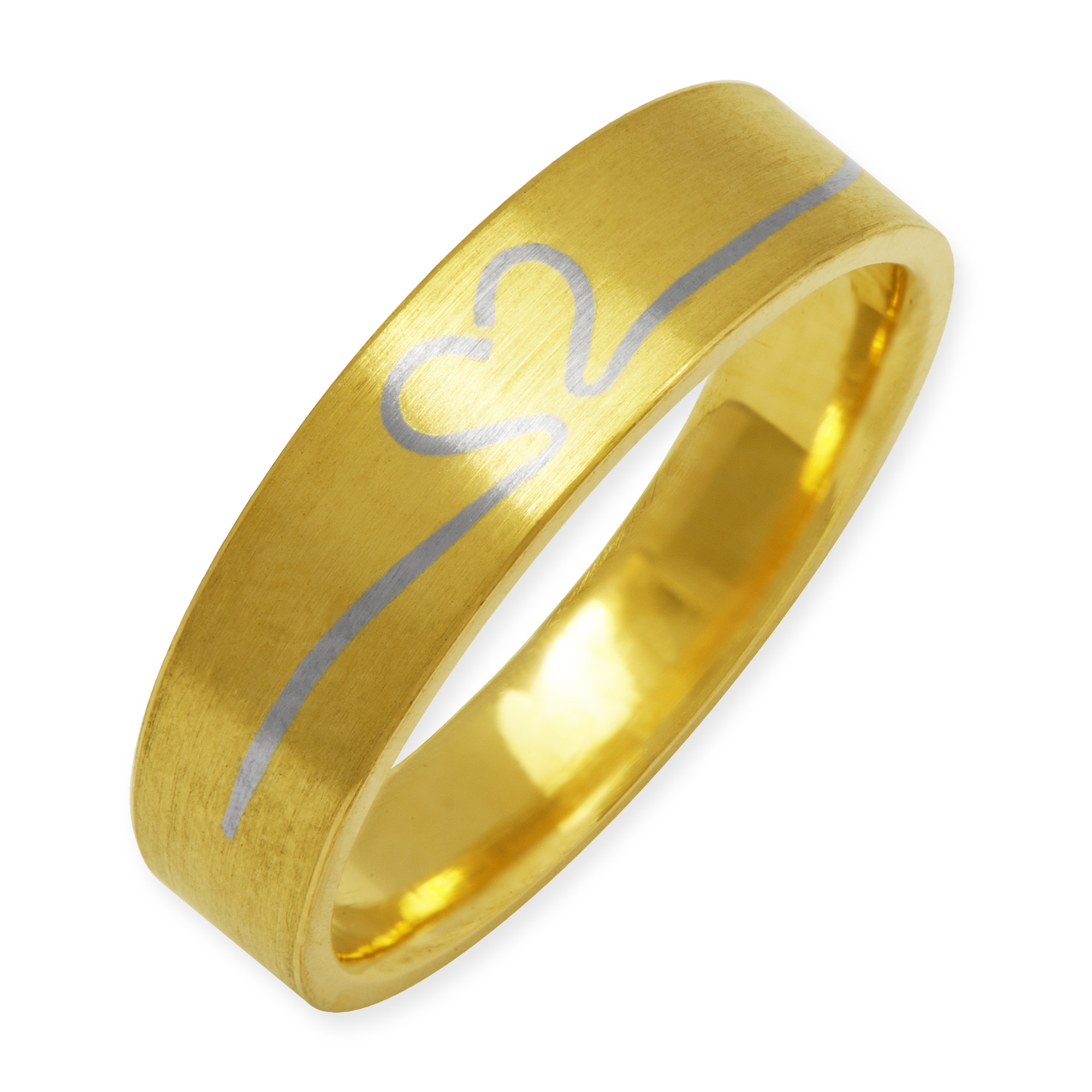 LESER Ring-Herz- 750 Gelbgold