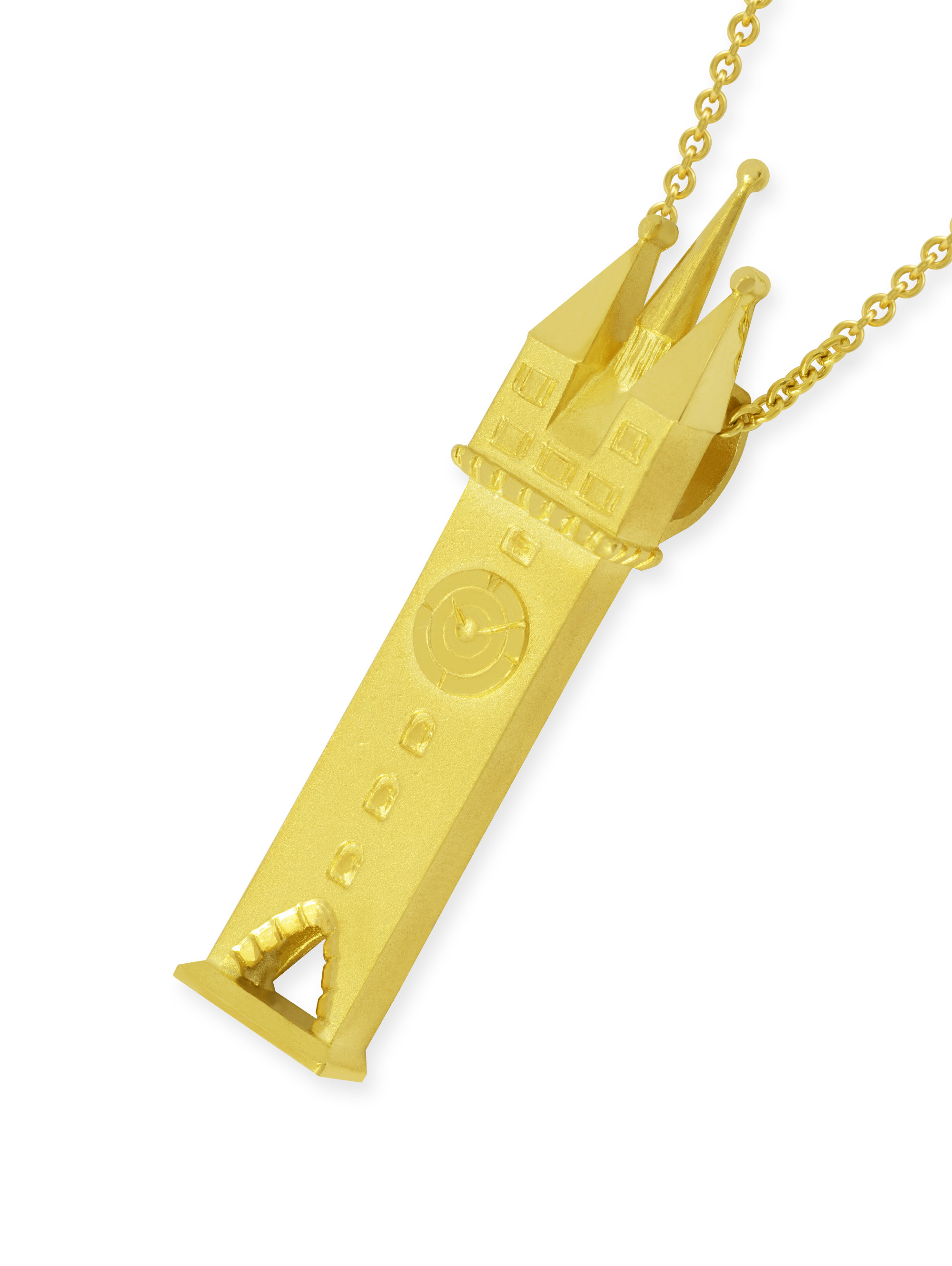 LESER Anhaenger- Stadtturm Gelbgold