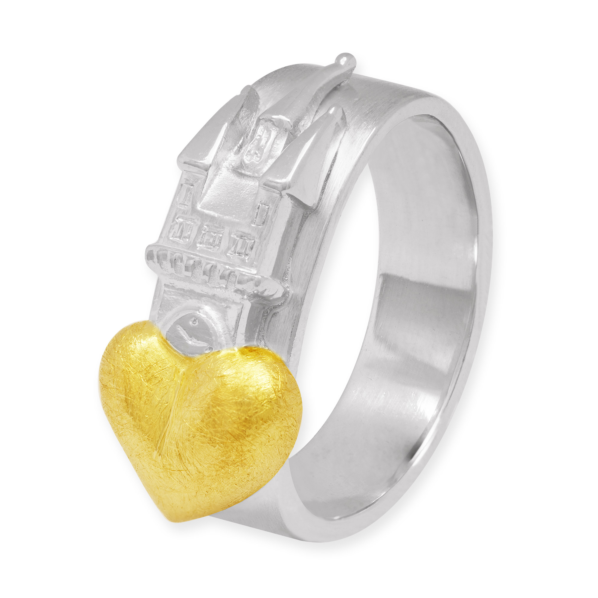 LESER Ring- Stadtturm Herz Gelbgold Weissgold Straubing