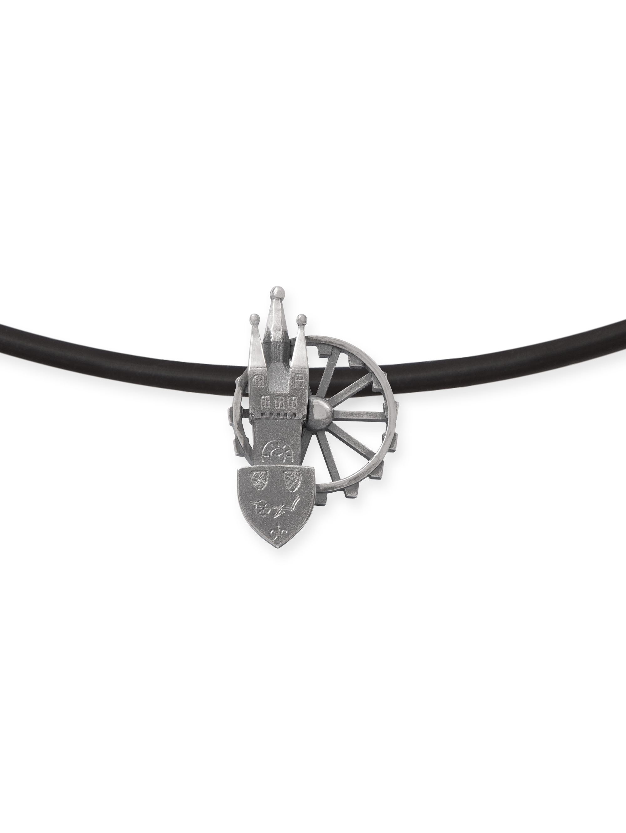 LESER Anhaenger- Stadtschmuck Riesenrad Straubing Silber