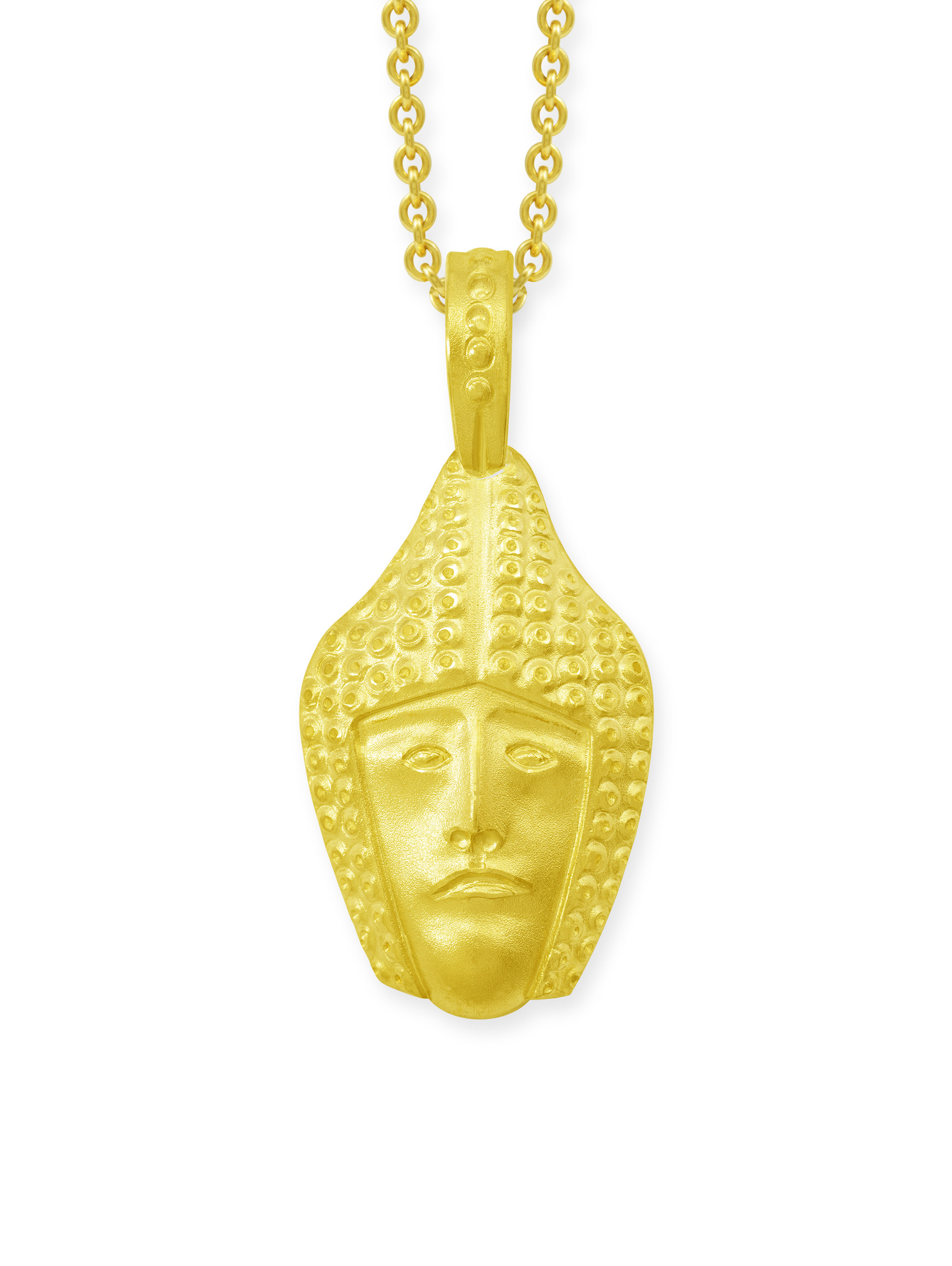 LESER Anhaenger- Stadtschmuck Roemermaske Straubing Gelbgold