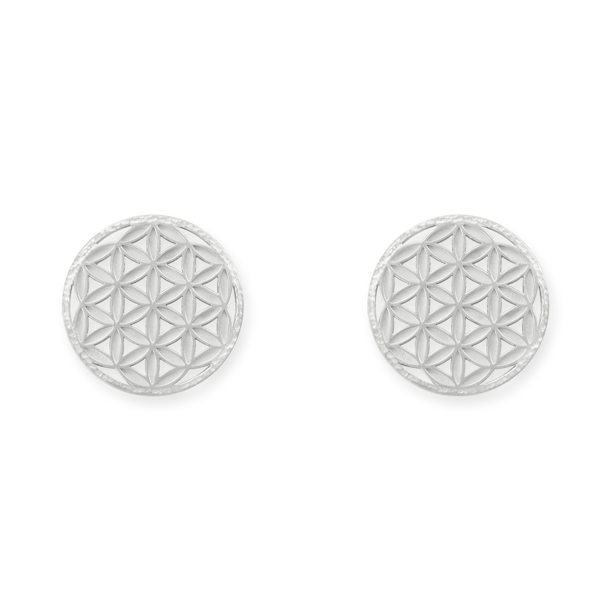 LESER Ohrstecker-Blume-des-Lebens-925Silber LESER Ohrstecker-Blume-des-Lebens-925Silber