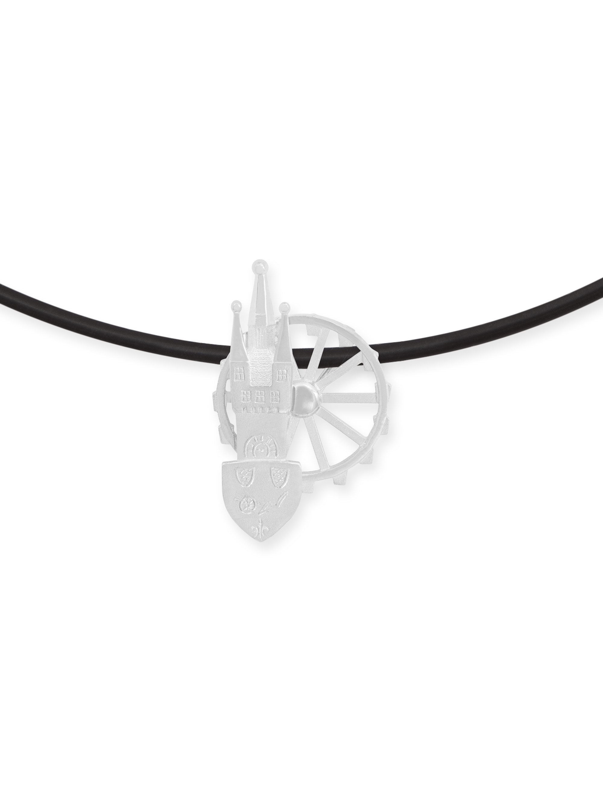 LESER Anhaenger- Stadtschmuck Riesenrad Straubing Silber