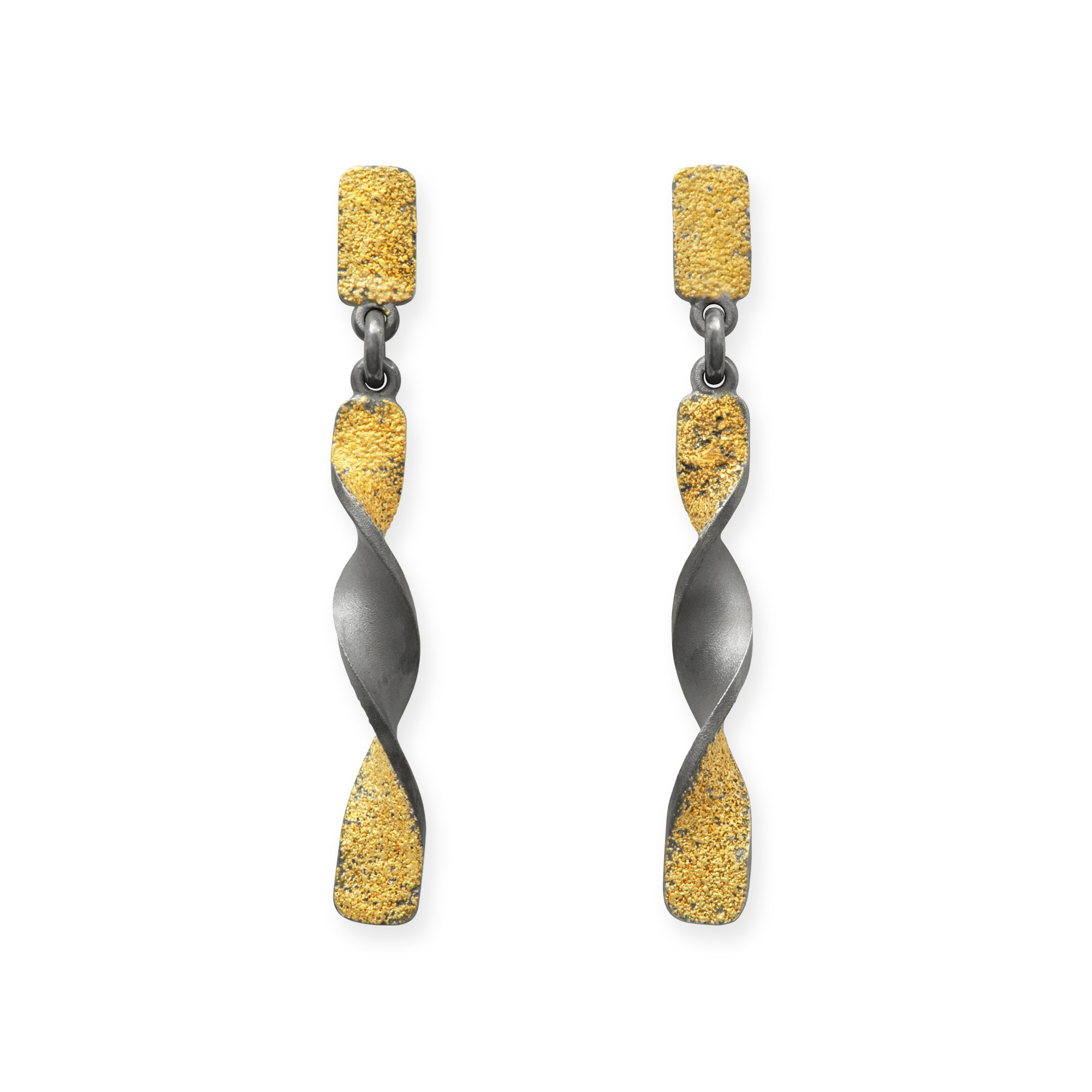 LESER Ohrstecker-Lina-925Silberoxy-750GG LESER Ohrstecker-Lina-925Silberoxy-750GG