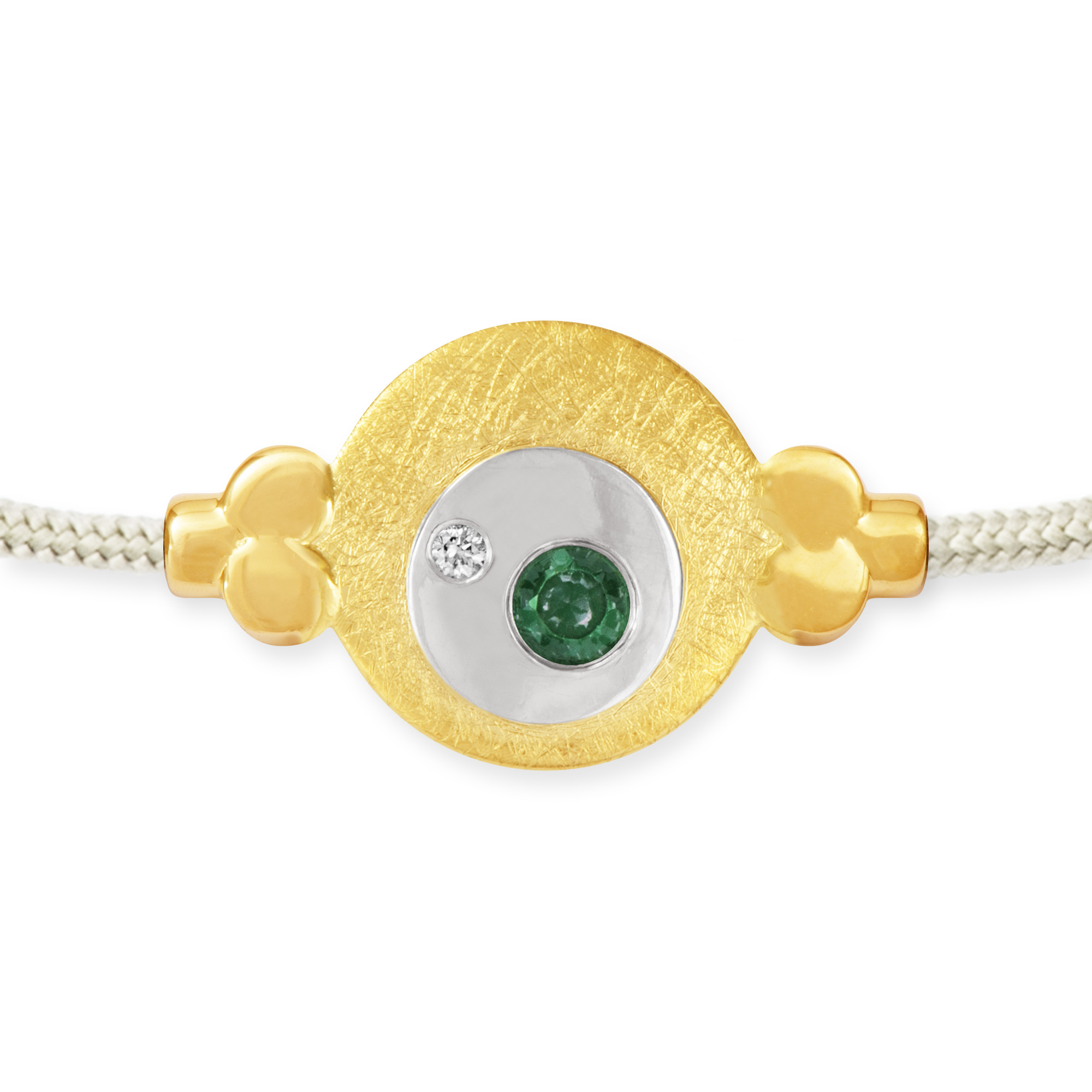 LESER Armband- 585 Gelbgold Smaragd