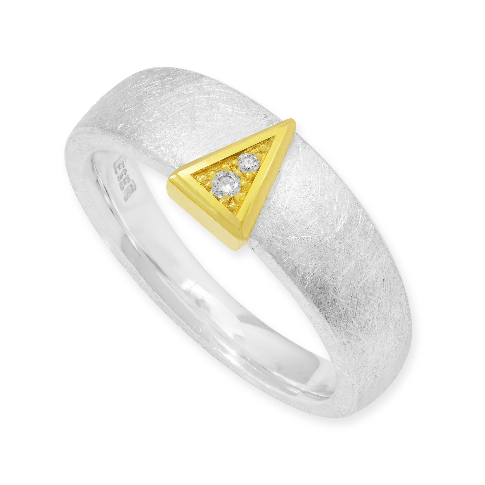 LESER Ring-925Silber-750Gelbgold-117794