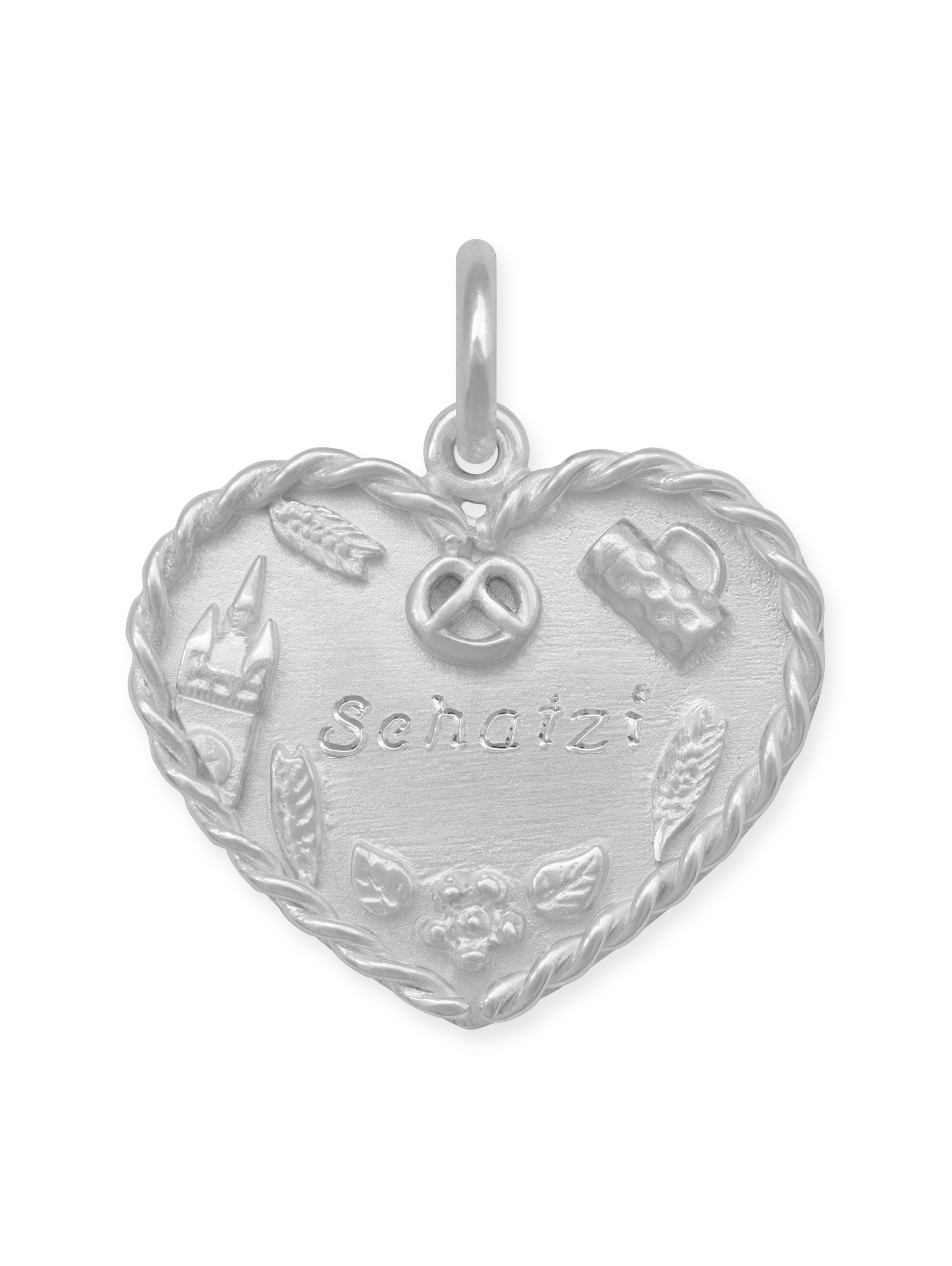 LESER Anhaenger-Volksfestherz-Gravur-750WG-Schatzi LESER Anhaenger-Volksfestherz-Gravur-750WG-Schatzi