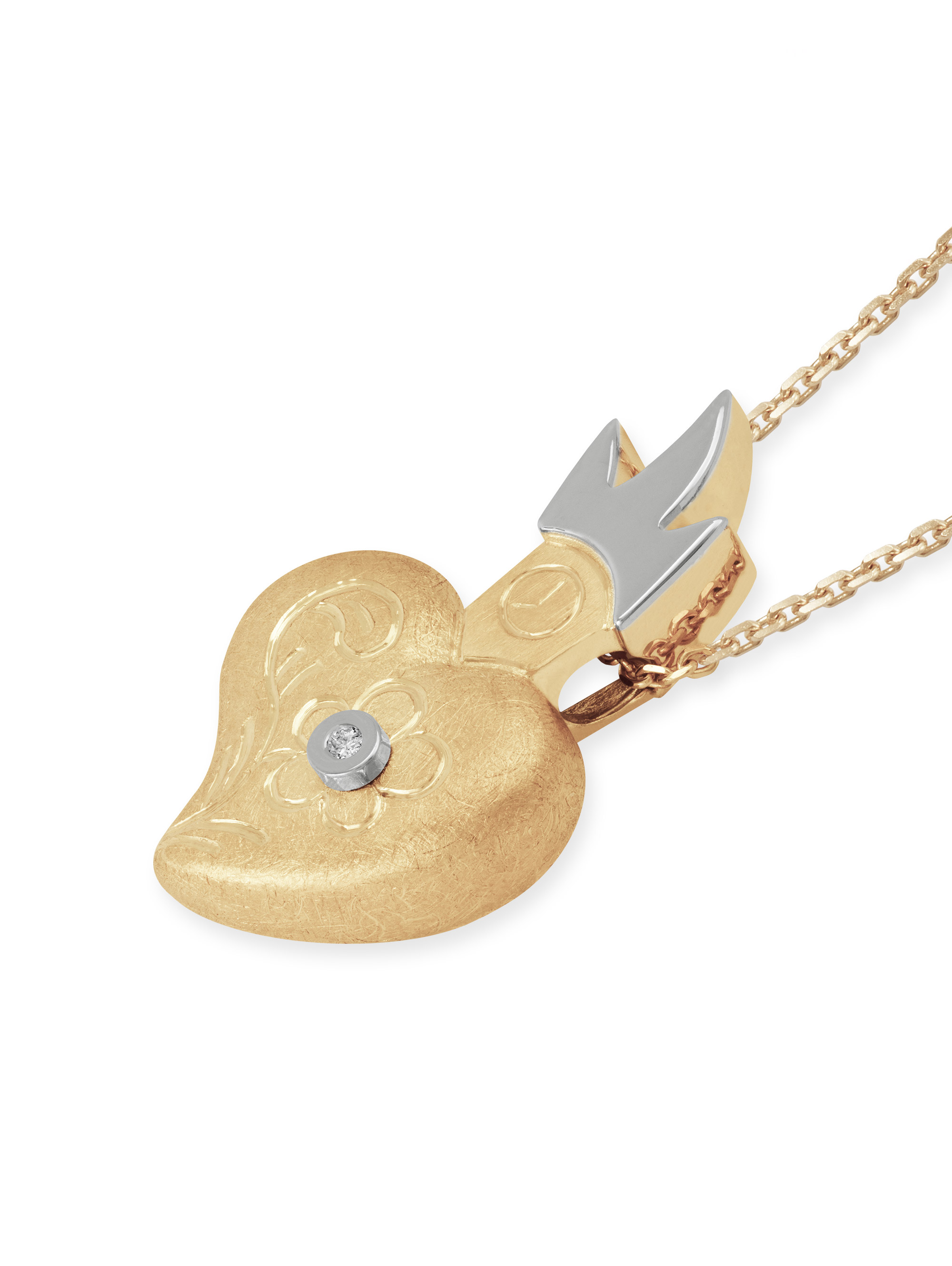 LESER Anhaenger- Stadtturm Herz Rosegold Weissgold Straubing