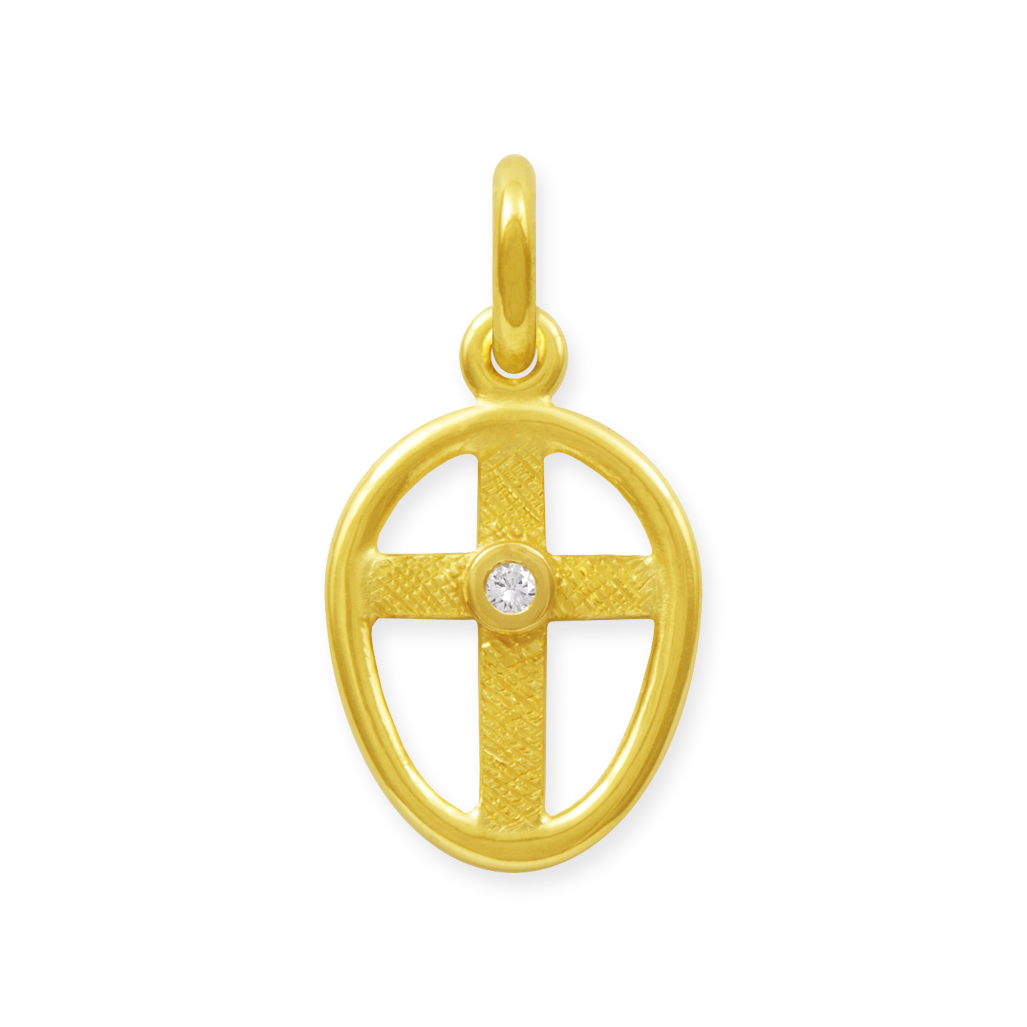 LESER Anhaenger- Kreuz Kinderschmuck 750 Gelbgold Brillant LESER Anhaenger- Kreuz Kinderschmuck 750 Gelbgold Brillant