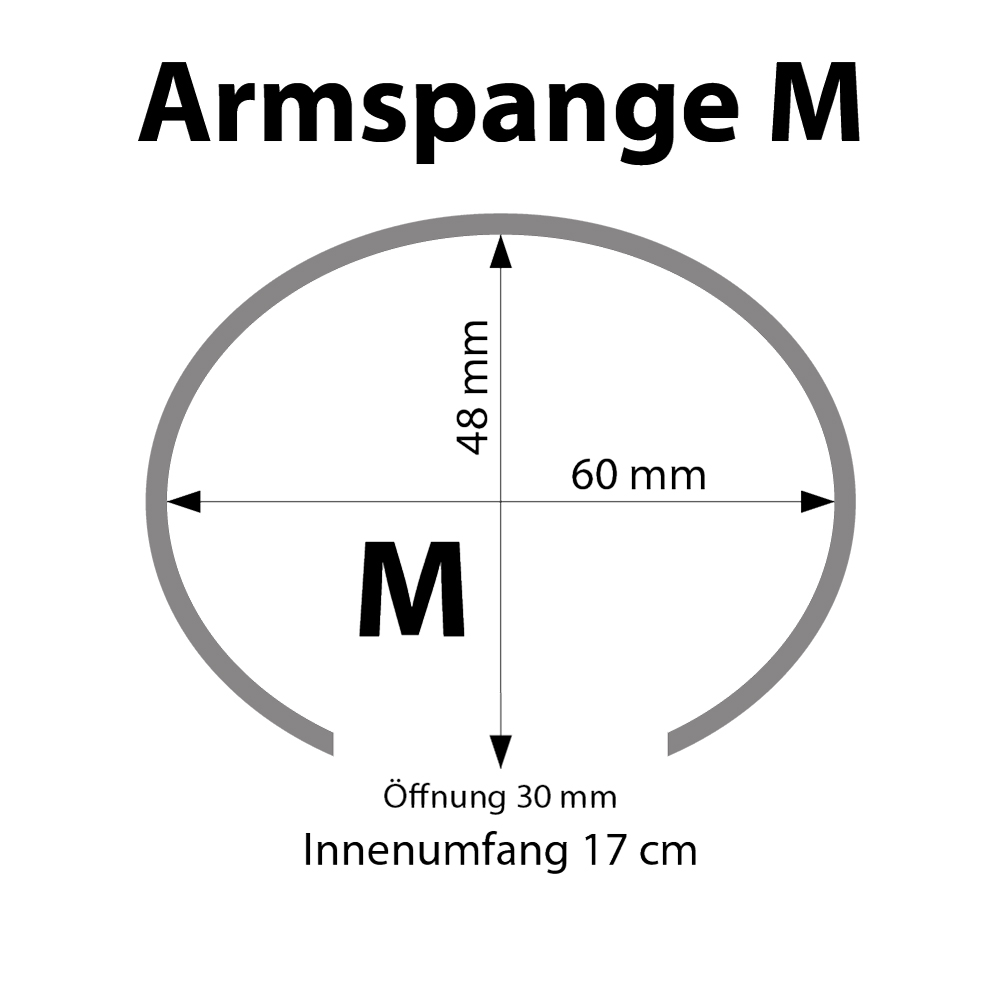 Armspange3_M Armspange mit Granat - UNIKAT