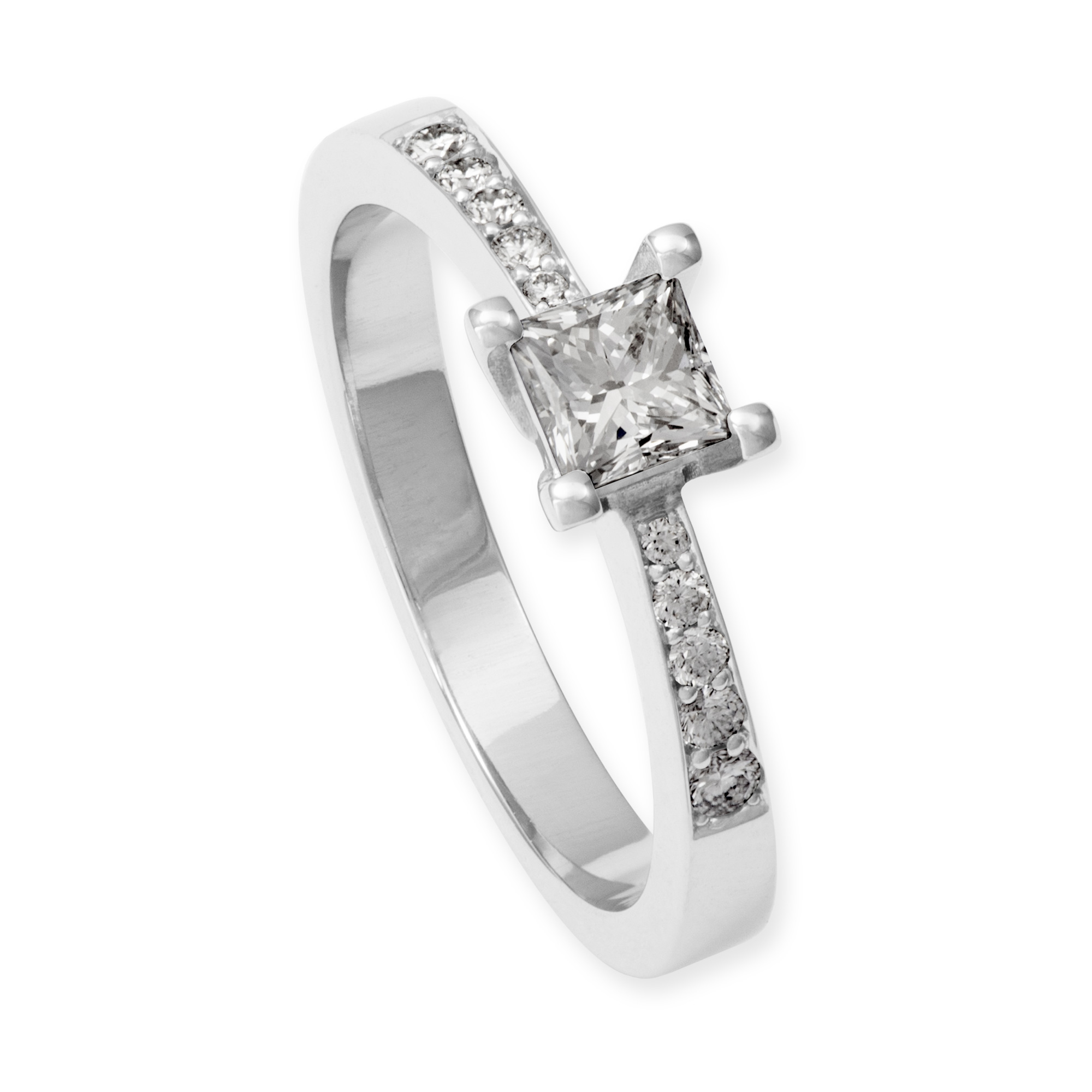 LESER Ring-Verlobungsring 950 Platin