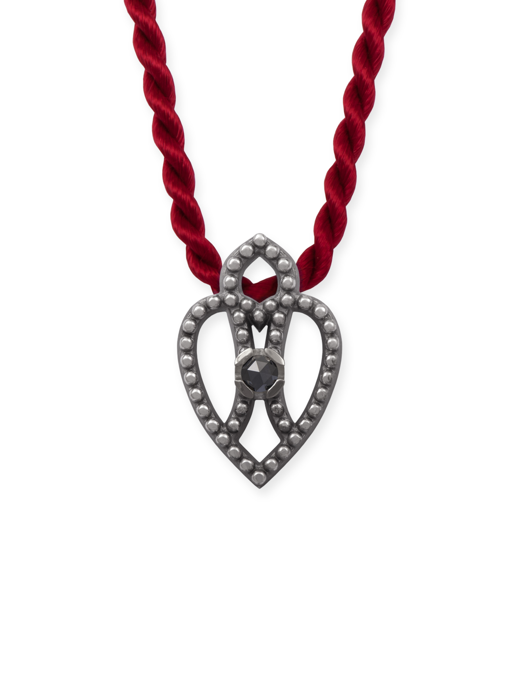 LESER Dirndlschmuck-Anhaenger-Herz-925Silberoxy LESER Dirndlschmuck-Anhaenger-Herz-925Silberoxy