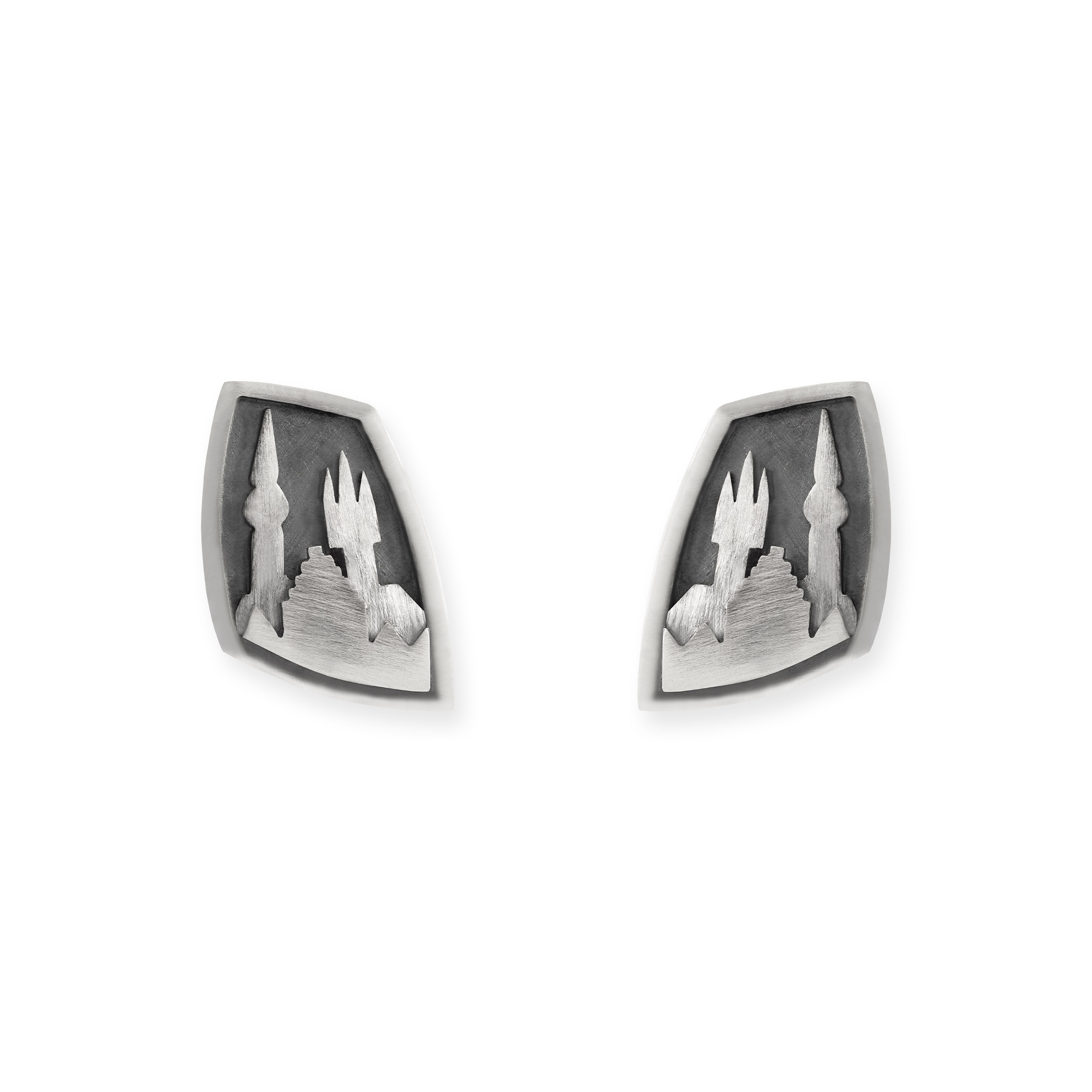 LESER Ohrstecker- Stadtsilhouette Silber