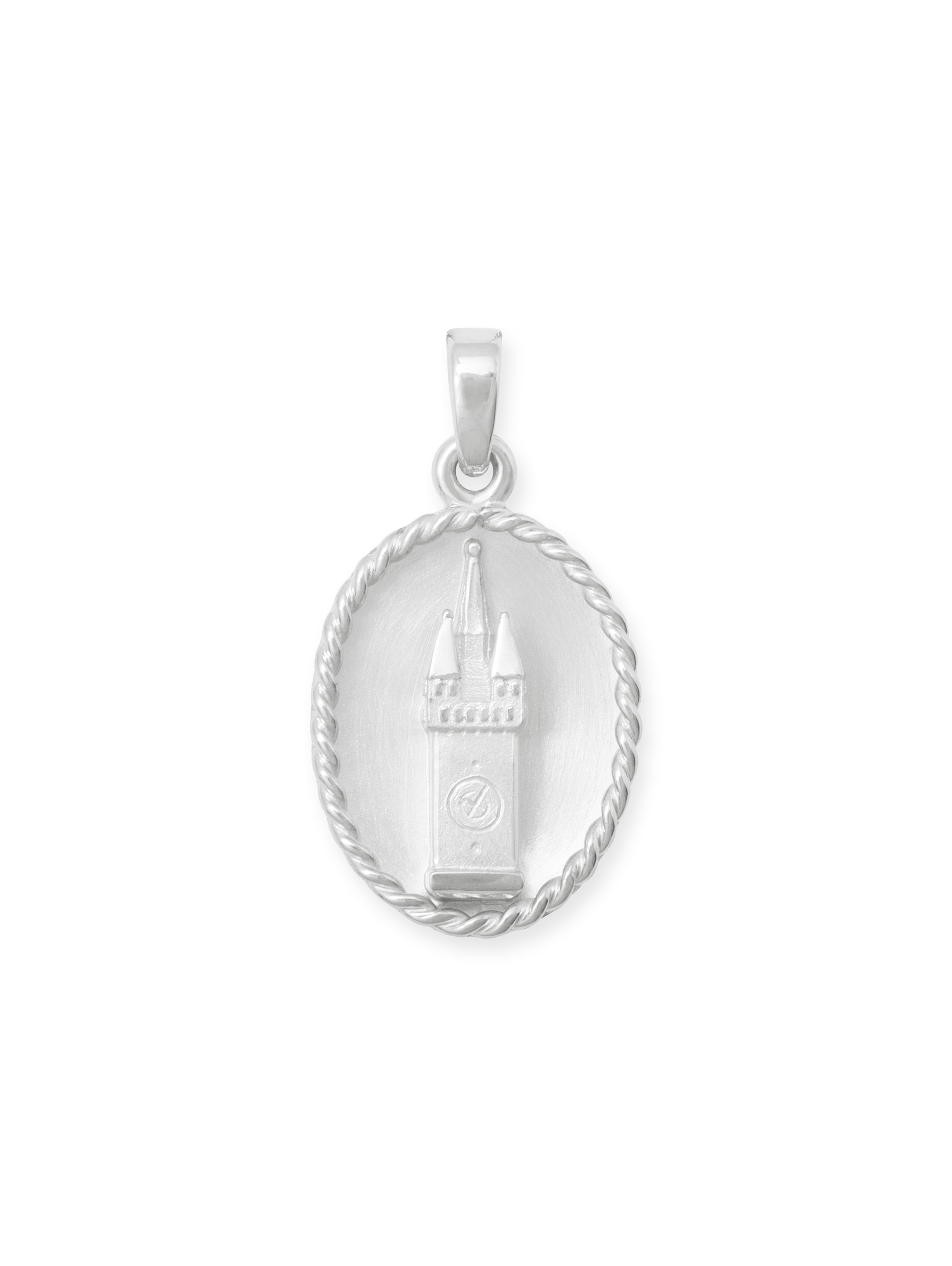 LESER Anhaenger-Stadtturm-oval-925Silber LESER Anhaenger-Stadtturm-oval-925Silber