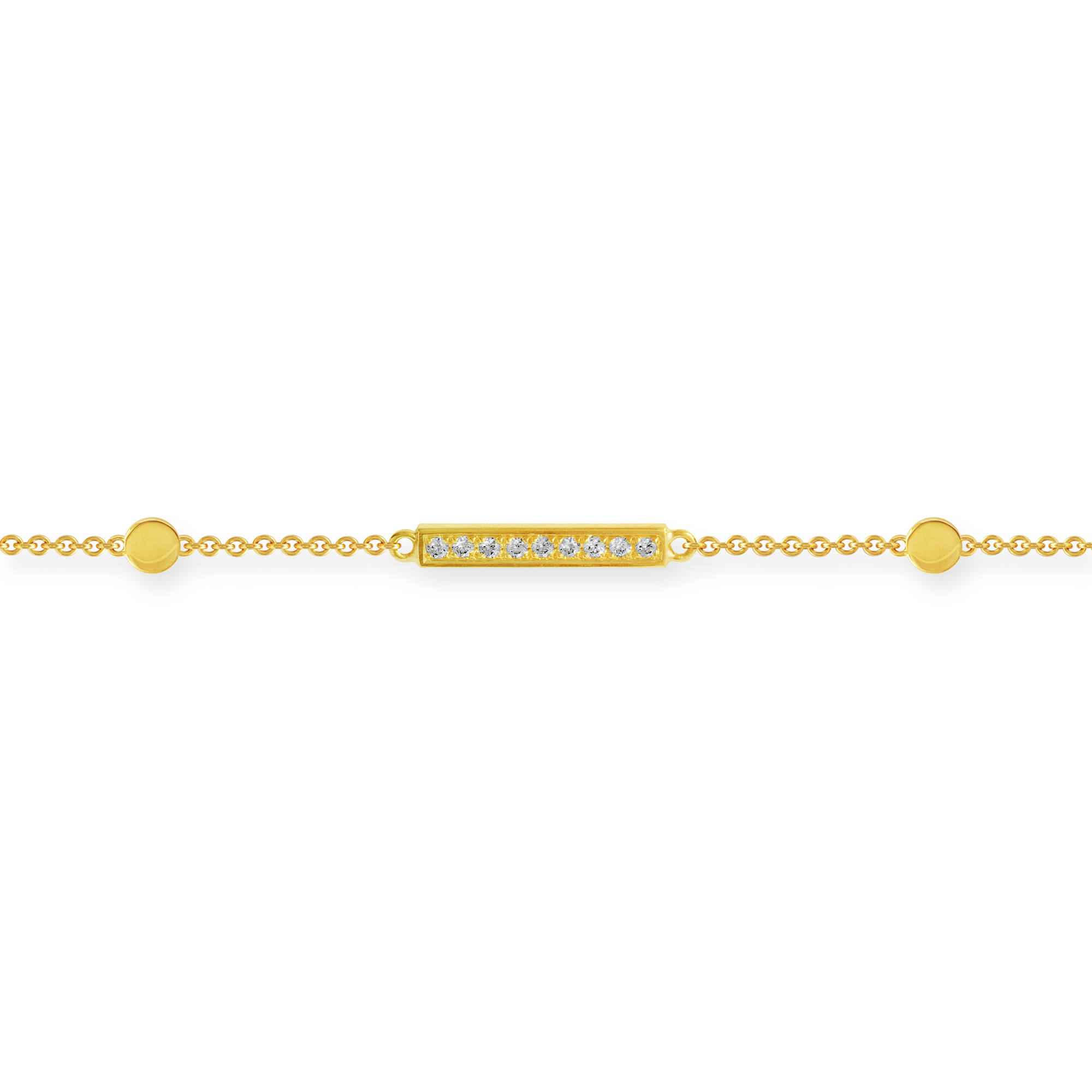 LESER Armband-750 Gelbgold Brillanten