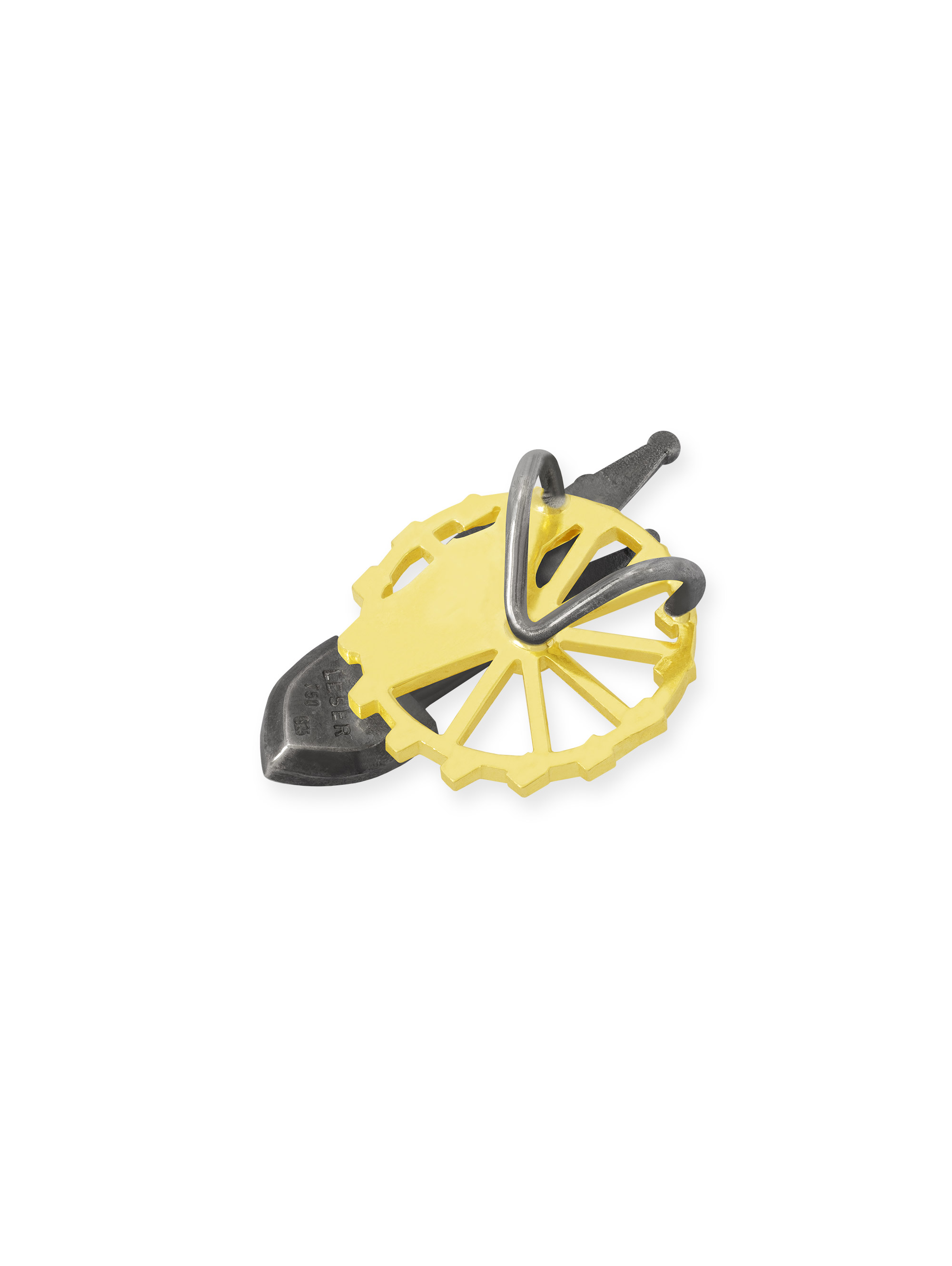 LESER Anhaenger- Stadtschmuck Riesenrad Straubing Gelbgold Silber