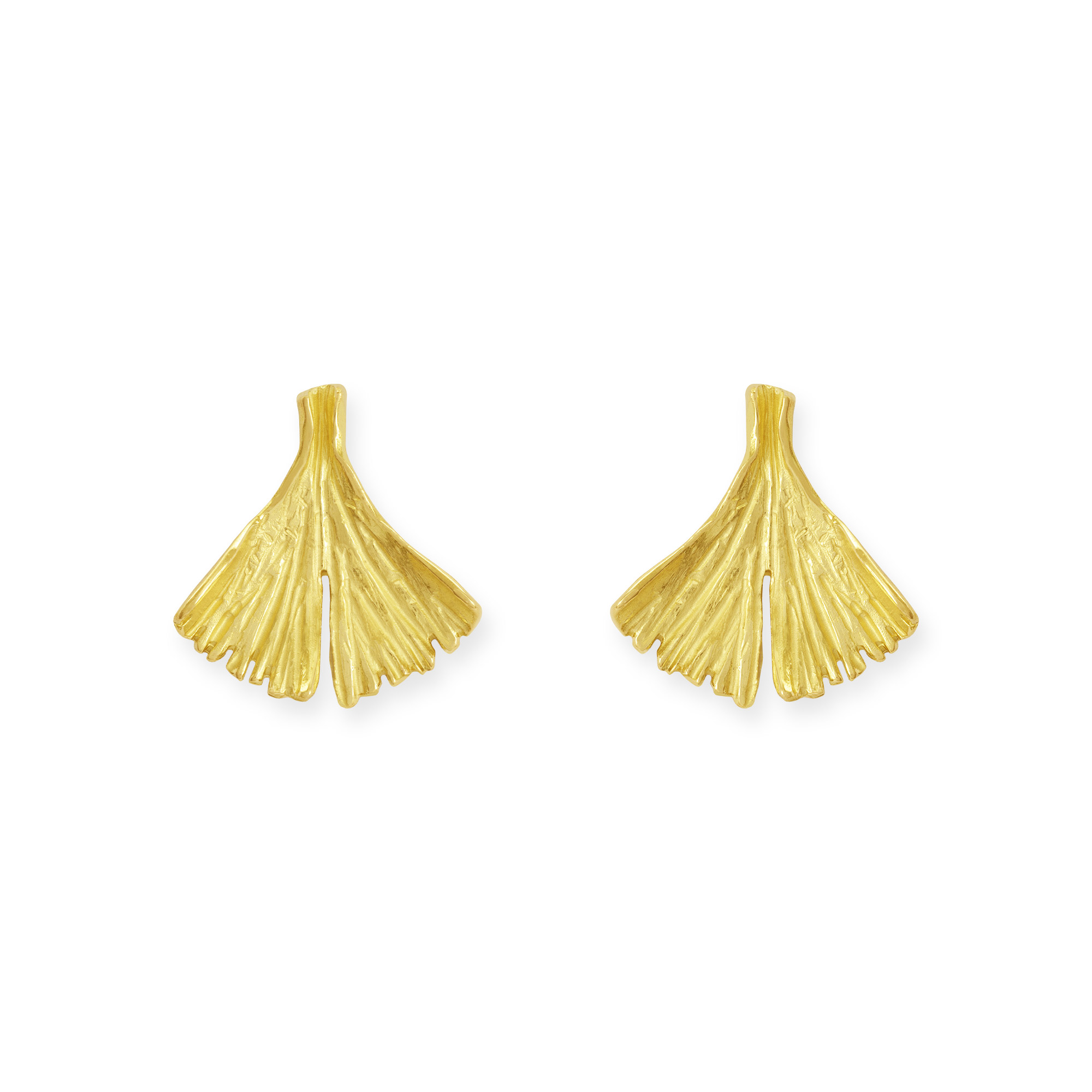 LESER-Ohrstecker-Ginkgo-750GG