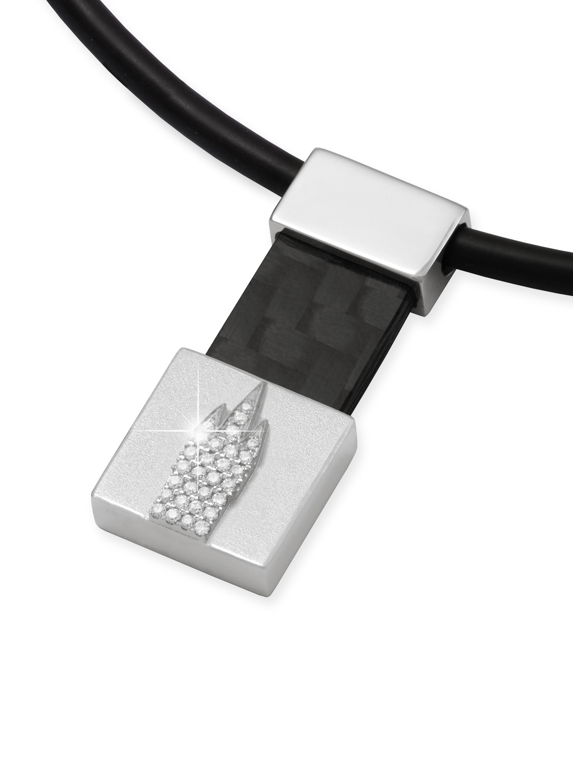 LESER Anhaenger- Stadtturm Weissgold Brillanten LESER Anhaenger- Stadtturm Weissgold Brillanten