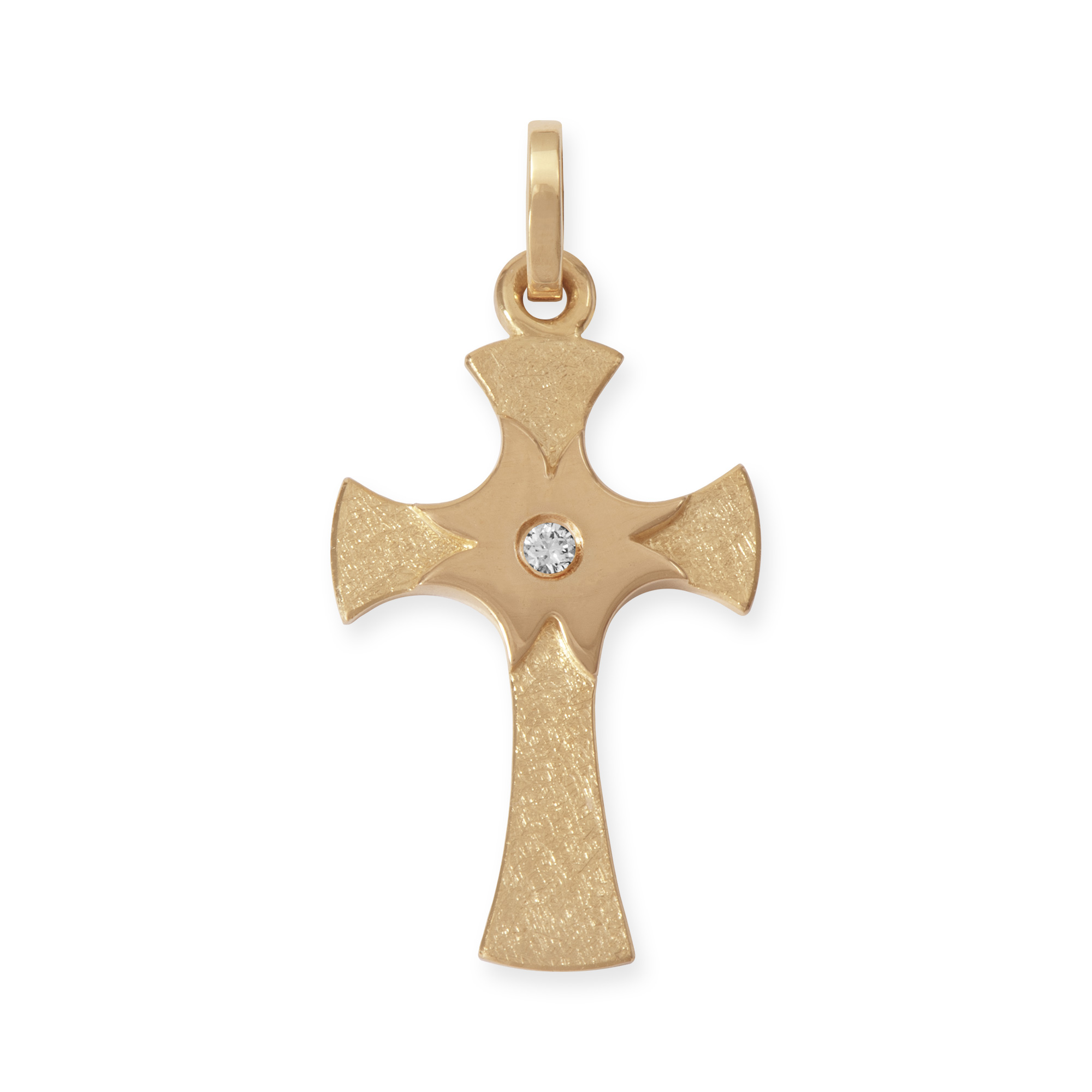LESER Anhaenger- Kreuze 750 Rotgold Brillant LESER Anhaenger- Kreuze 750 Rotgold Brillant