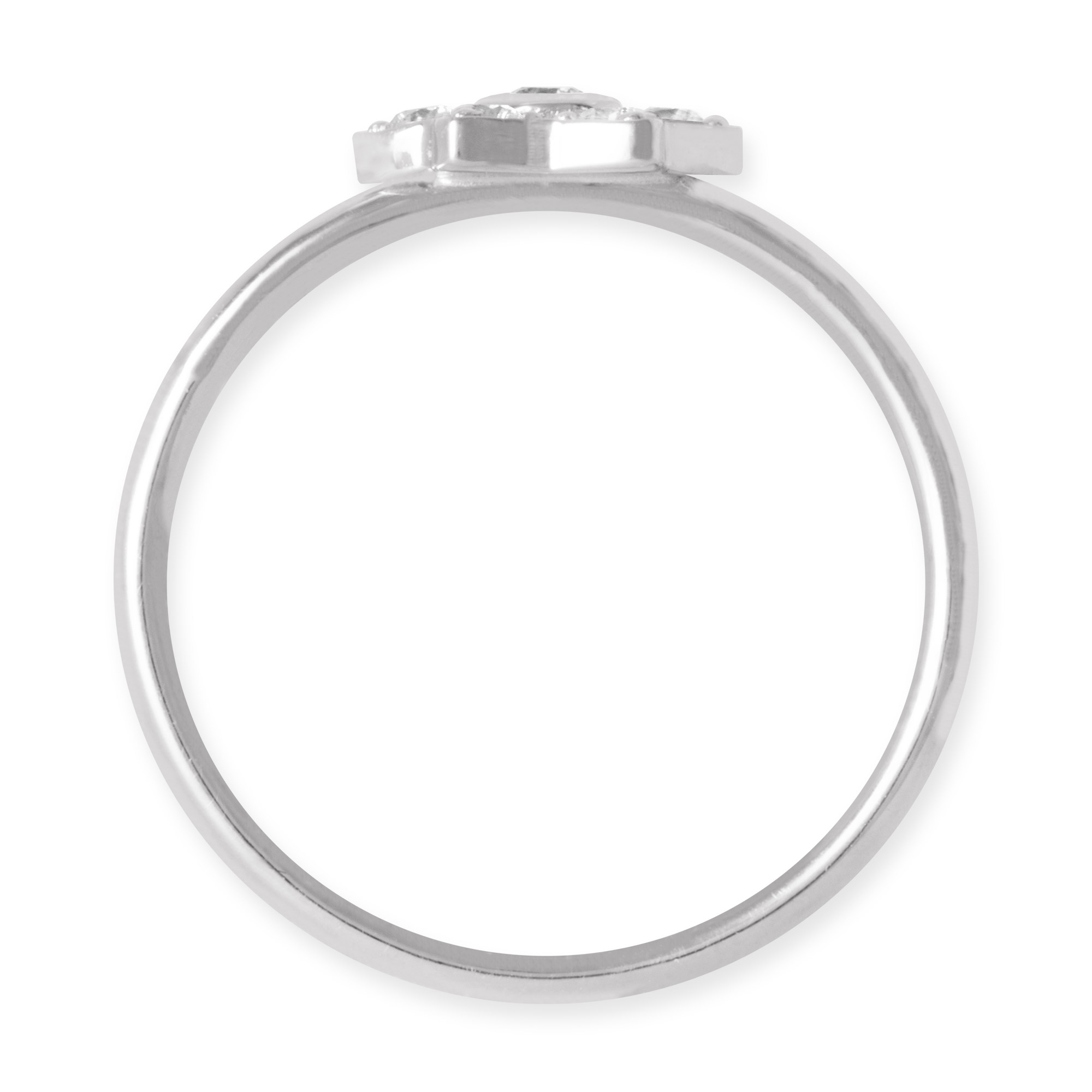 LESER Ring-Flowerstar-750Weißgold-Brillanten-122718