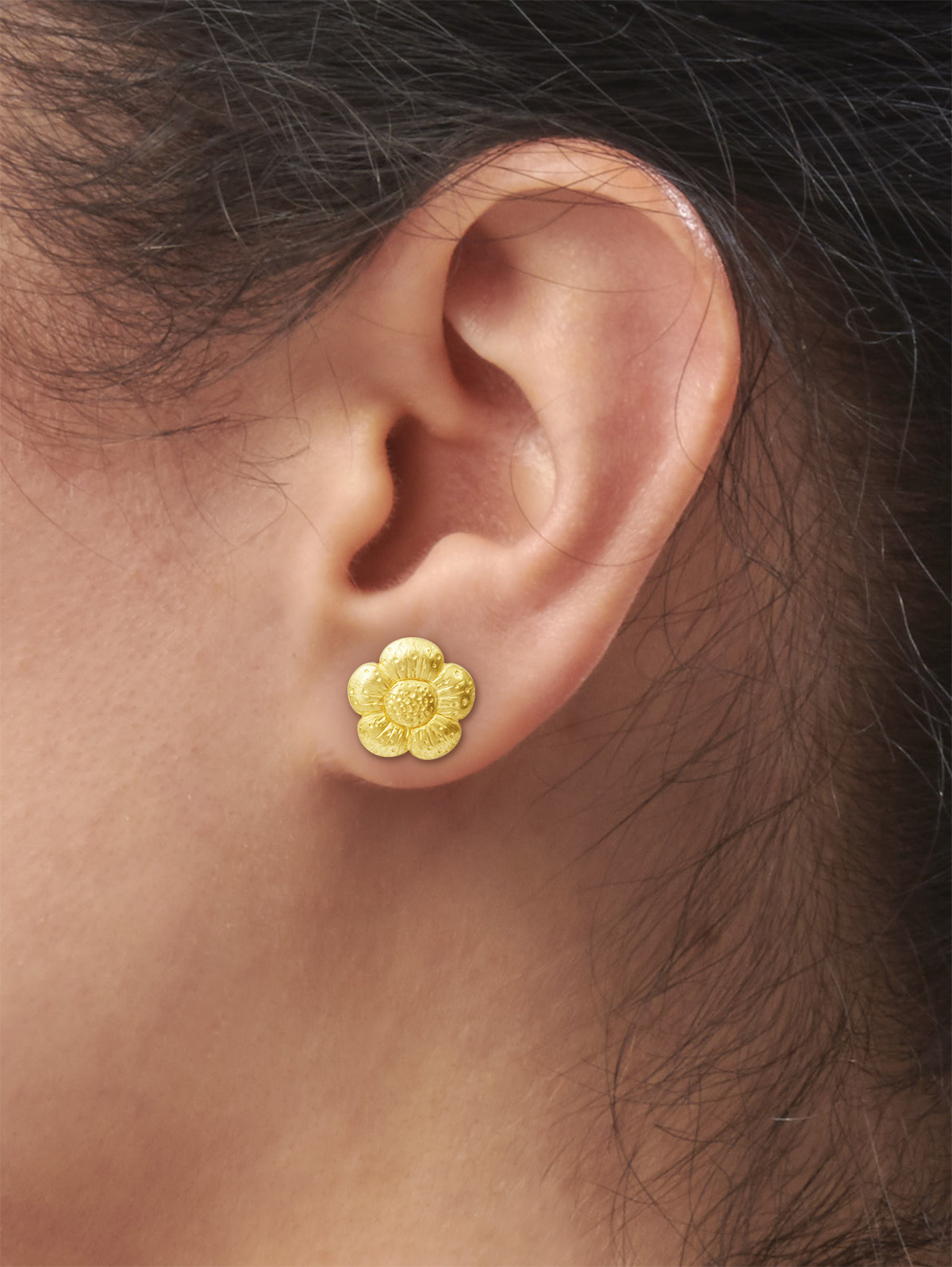 LESER Modelbild- Ohr-Blume-Gelbgold-111952 LESER Modelbild- Ohr-Blume-Gelbgold-111952