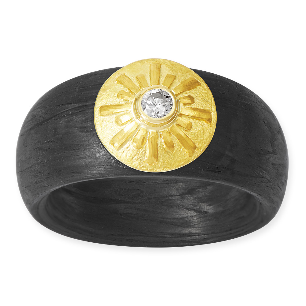 LESER Carbon-Ring-750GG-Brillant LESER Carbon-Ring-750GG-Brillant
