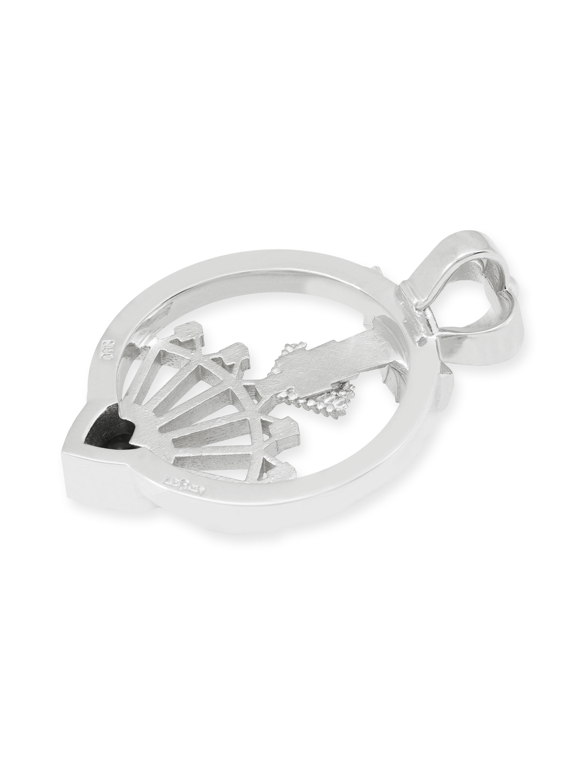 LESER Anhaenger- Stadtschmuck Straubing Volksfest Granat 925 Silber