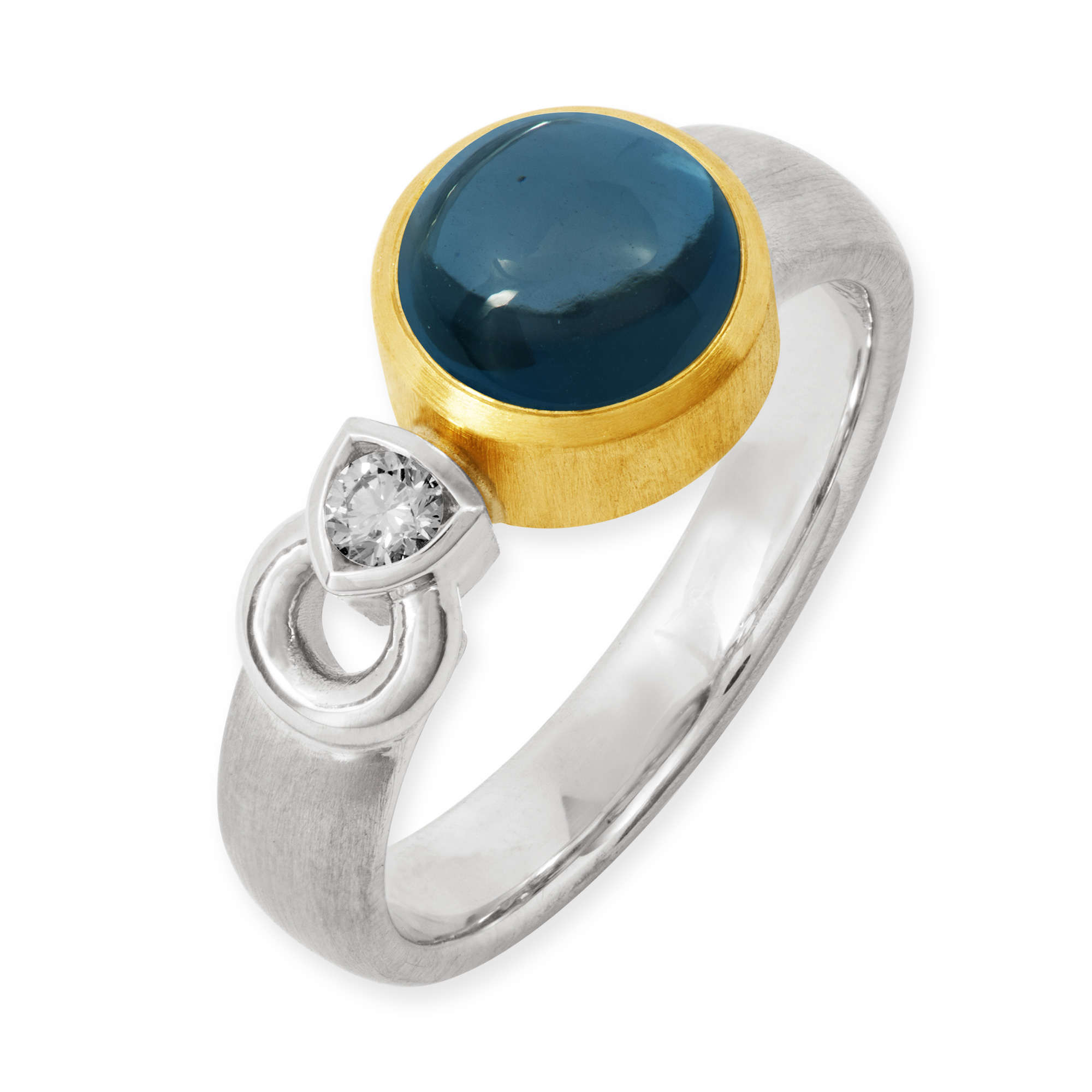 LESER Ring-Londonblue Topas