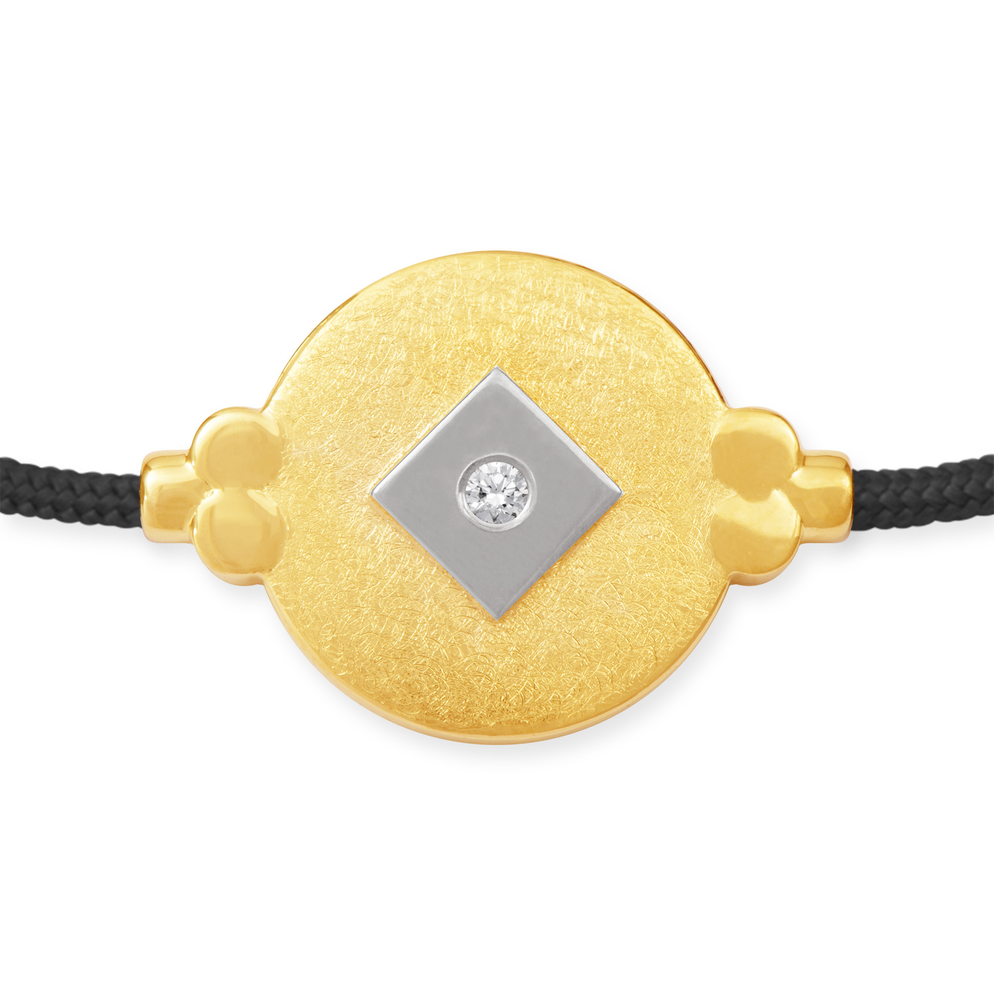 LESER Armband- 750 Gelbgold Seide