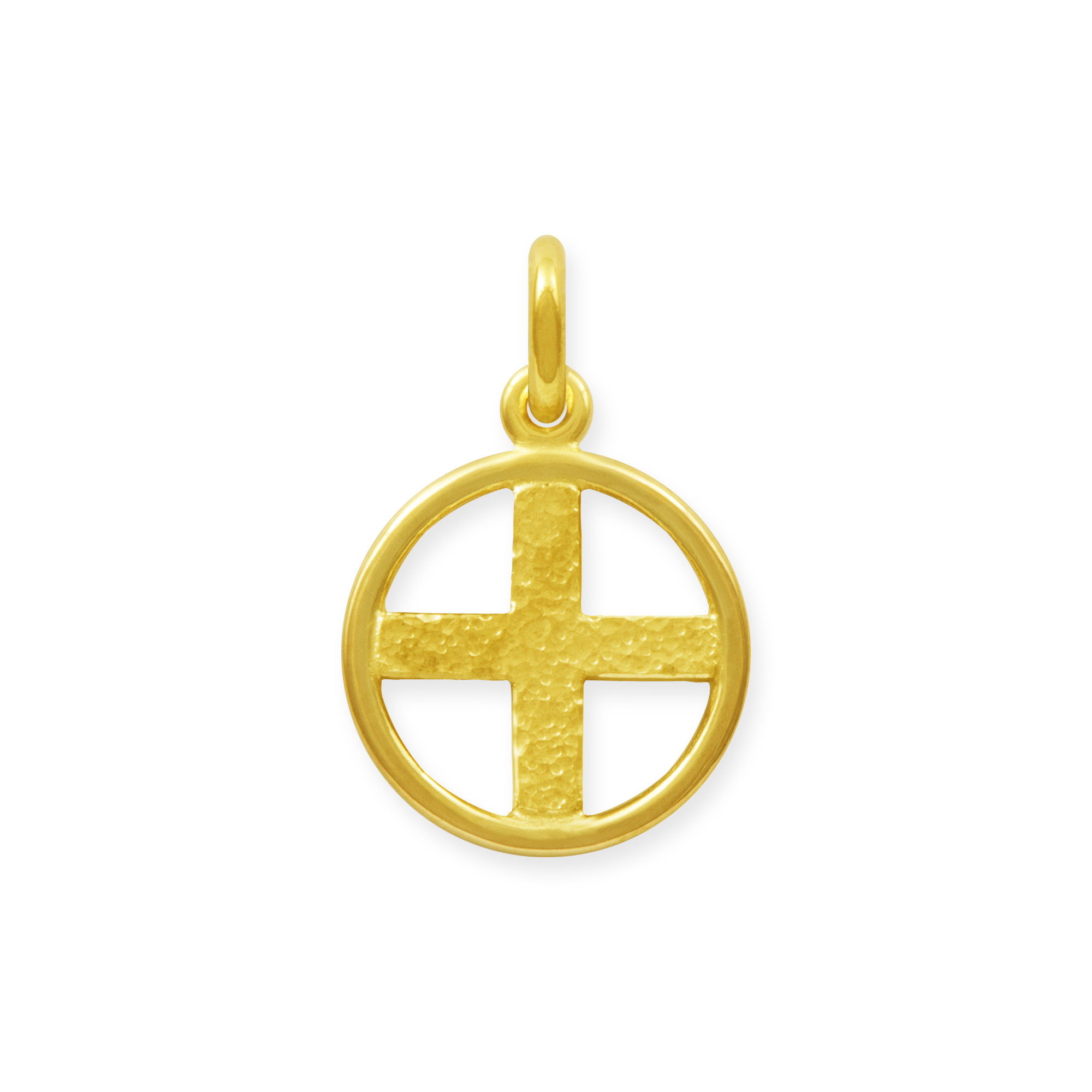 LESER Anhaenger- Kreuz Kinderschmuck 750 Gelbgold