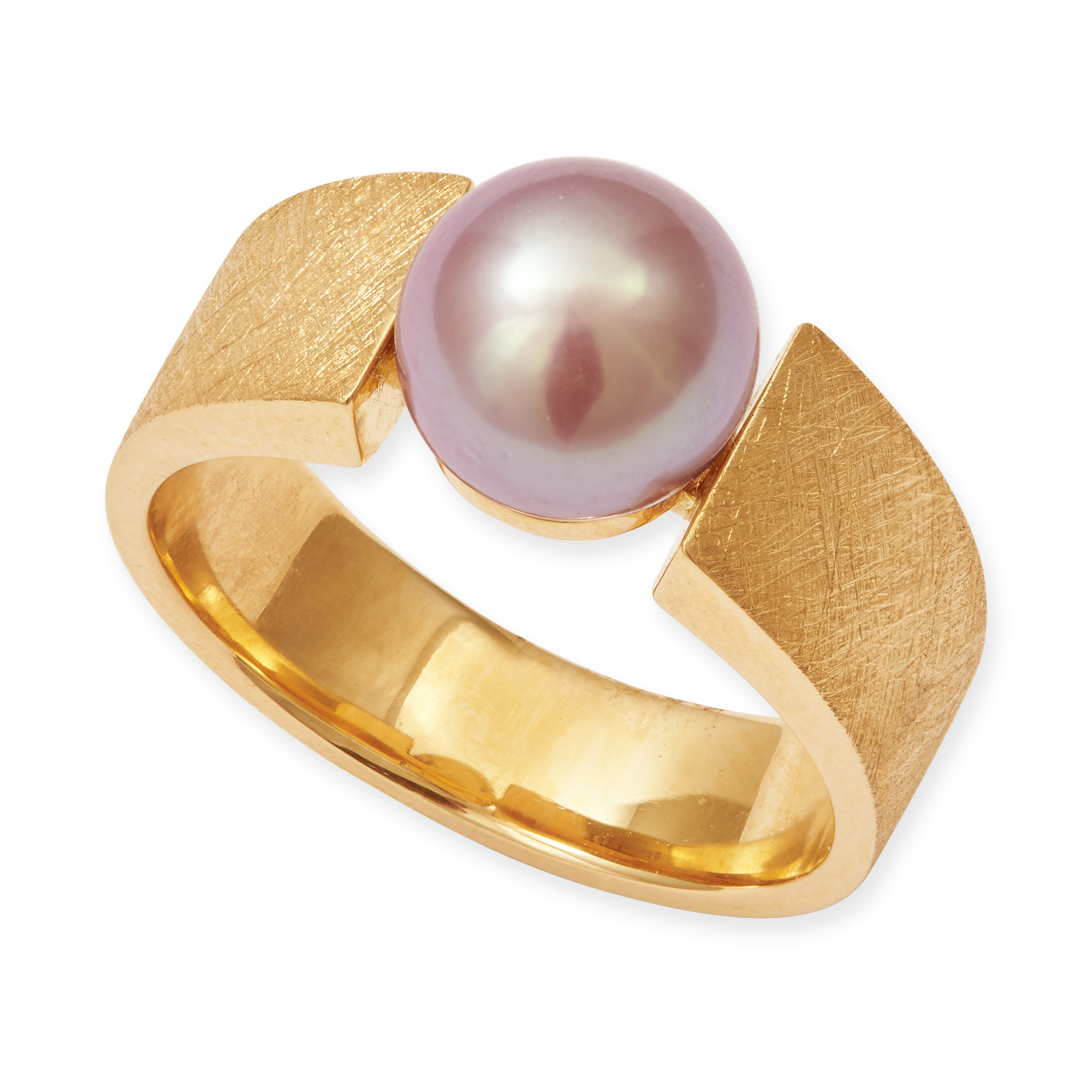 LESER Ring-Susswasser Perle 750 Rosegold